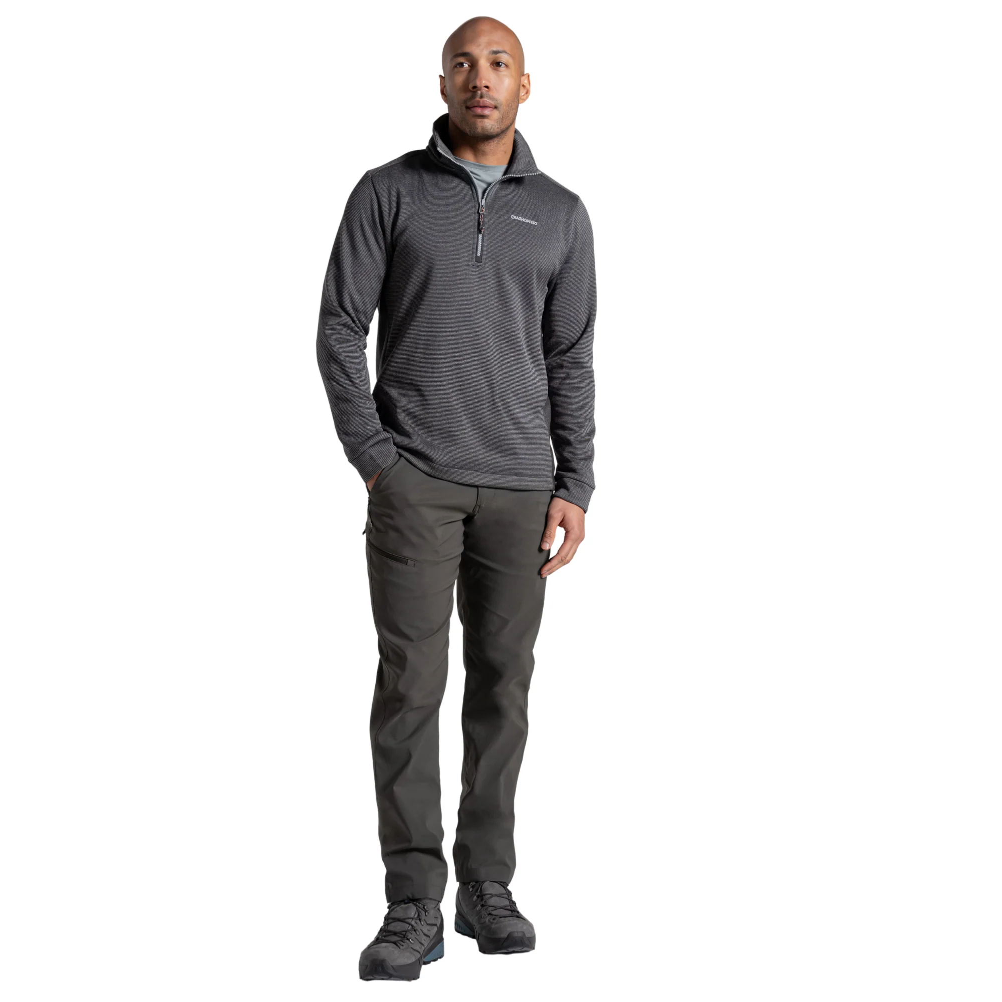 Craghoppers Men's Blake Half Zip Fleece Top (Cloud Grey) - Image 4