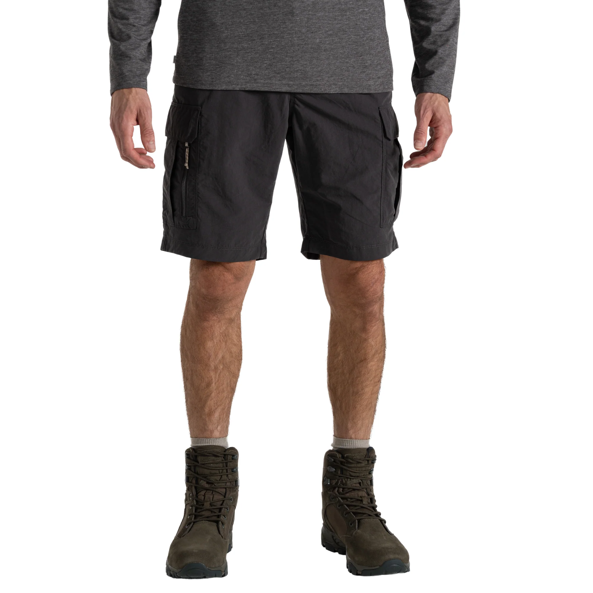 Craghoppers Men's NosiLife III UPF40 Cargo Shorts (10.5in)(Black Pepper)