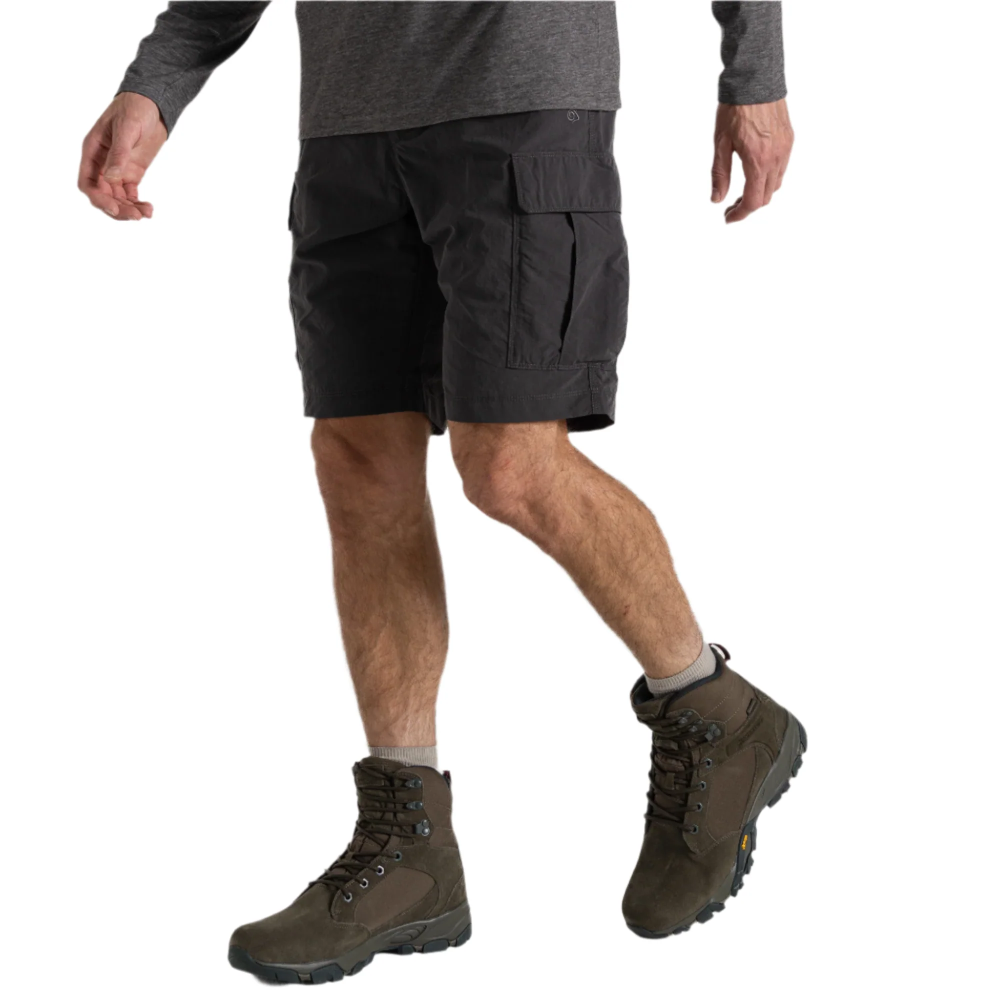 Craghoppers Men's NosiLife III UPF40 Cargo Shorts (10.5in)(Black Pepper) - Image 2