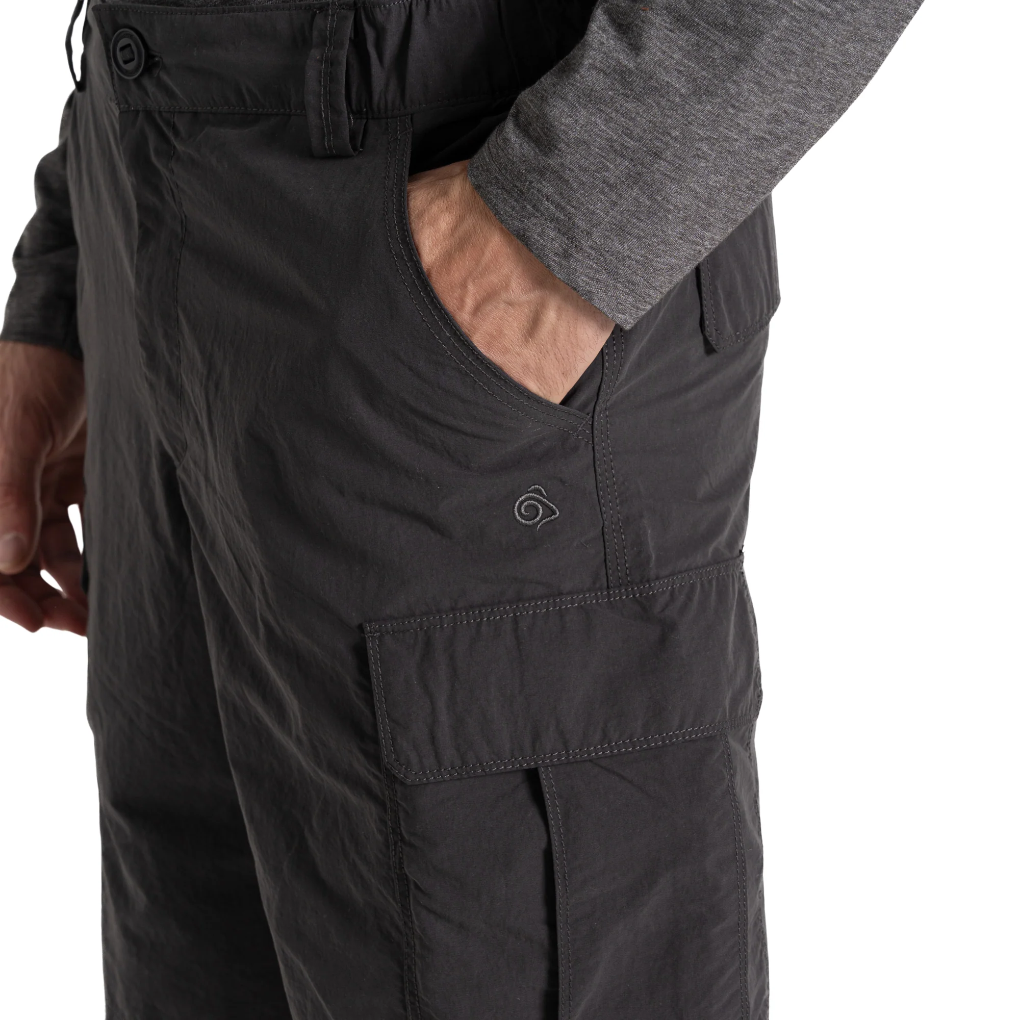 Craghoppers Men's NosiLife III UPF40 Cargo Shorts (10.5in)(Black Pepper) - Image 6