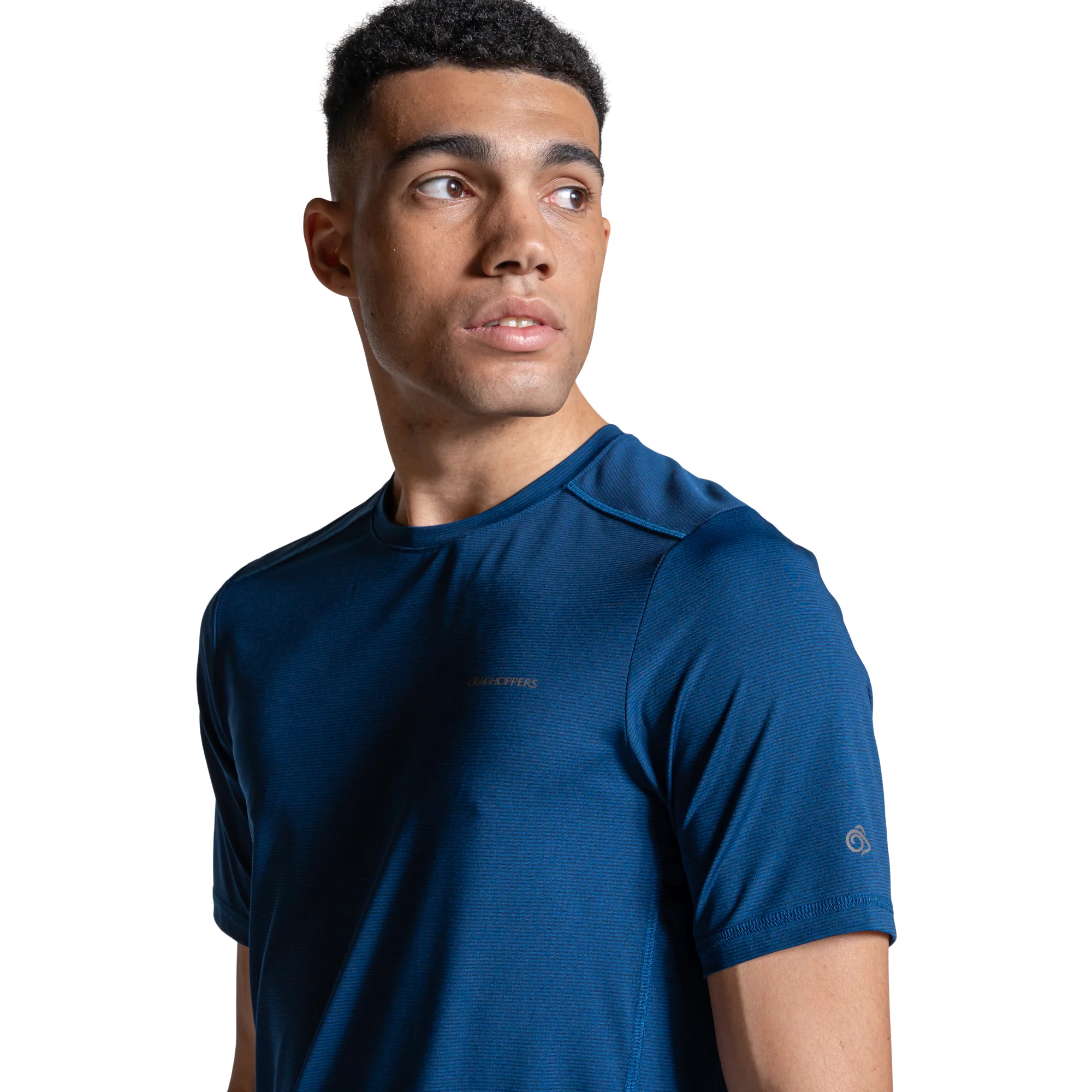 Craghoppers Men's Charon II Short Sleeve UPF50 Technical Tee (Juniper Berry) - Image 3