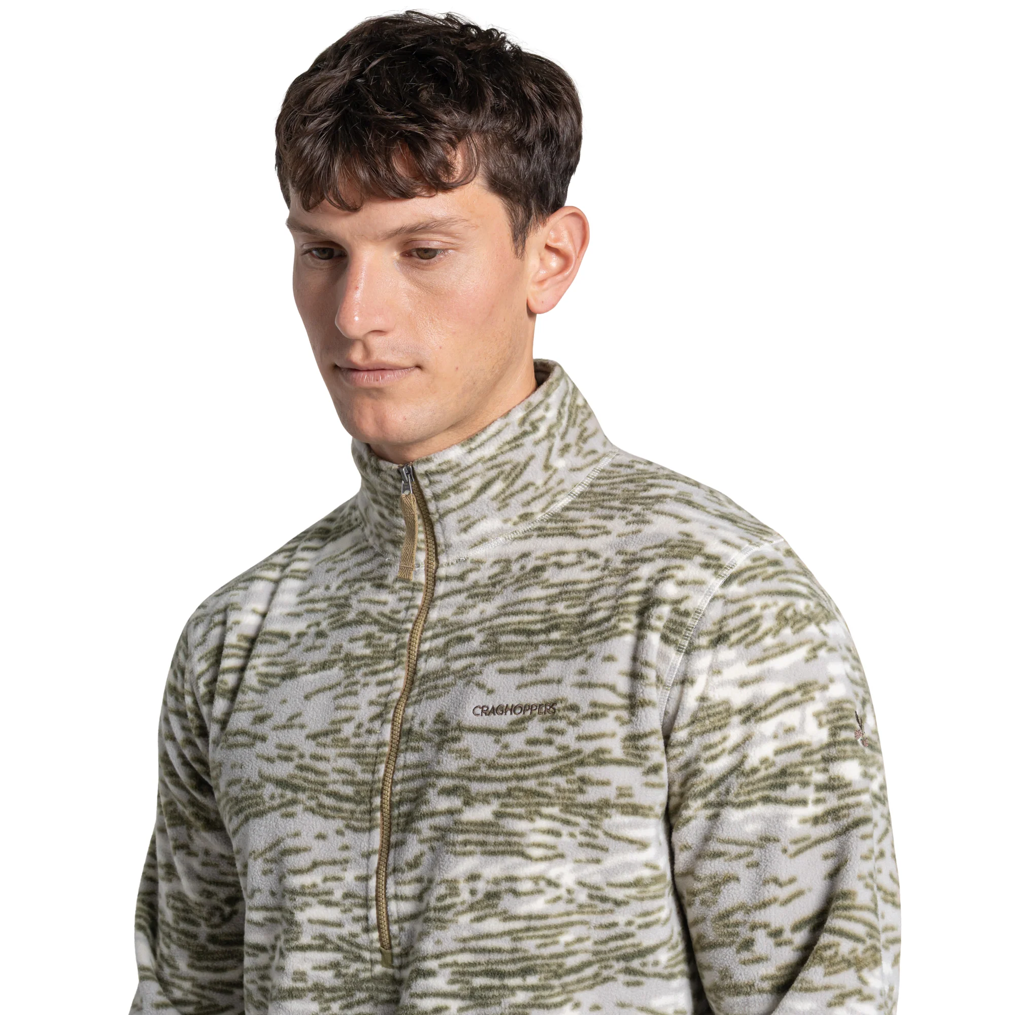 Craghoppers Men's National Trust Irt Half Zip Fleece Top (Cardamon Print) - Image 3
