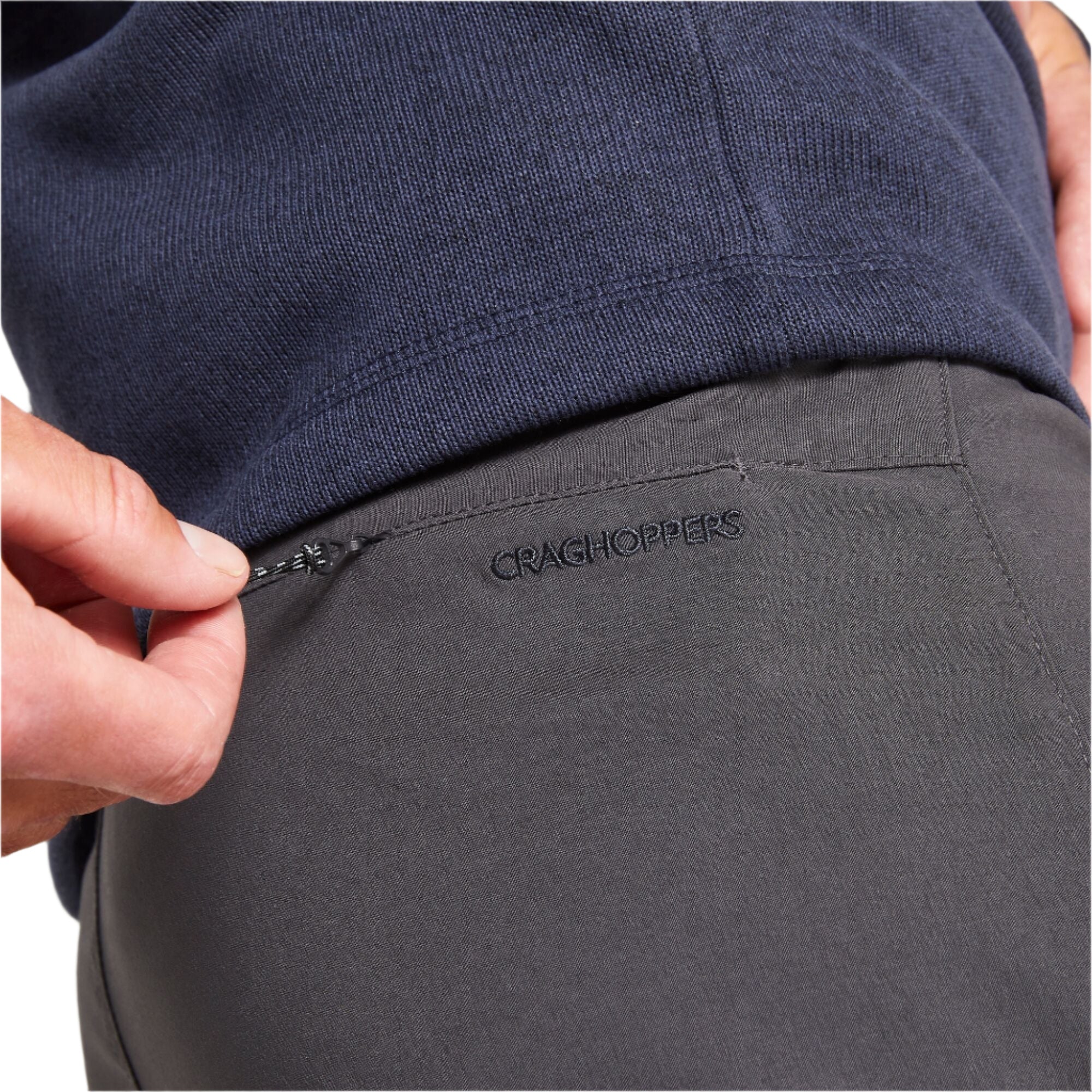 Craghoppers Men's Kiwi Pro II NosiDefence UPF40 Trousers (Dark Lead)(2024 Version) - Image 5