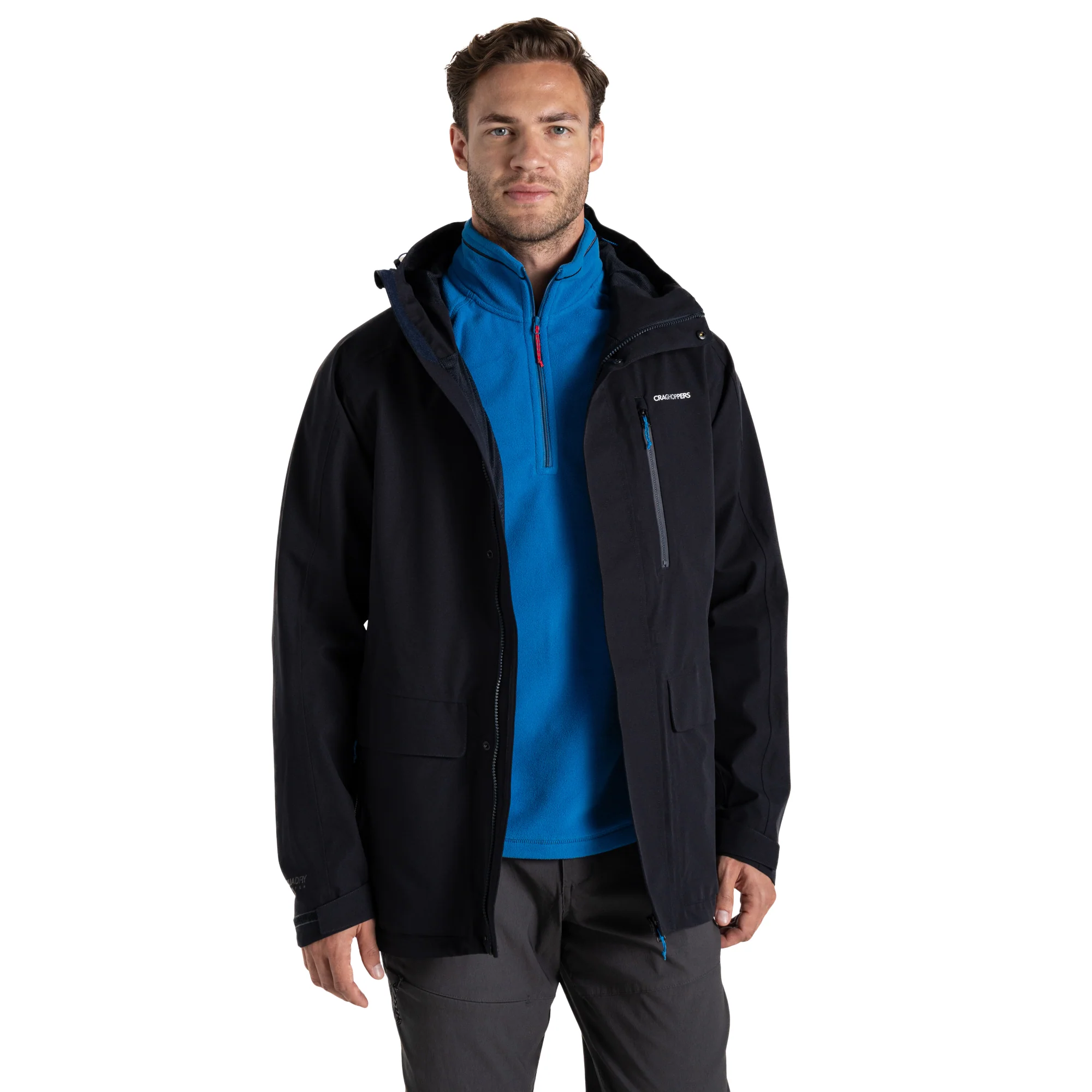 Craghoppers Men's Lorton II Waterproof Jacket (Dark Navy) - Image 3