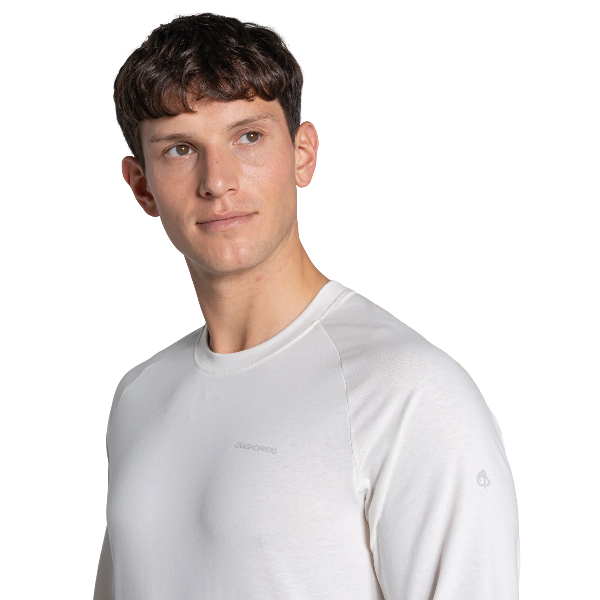 Craghoppers Men's Nosilife Nour Long Sleeve Technical Tee (Sail White) - Image 3