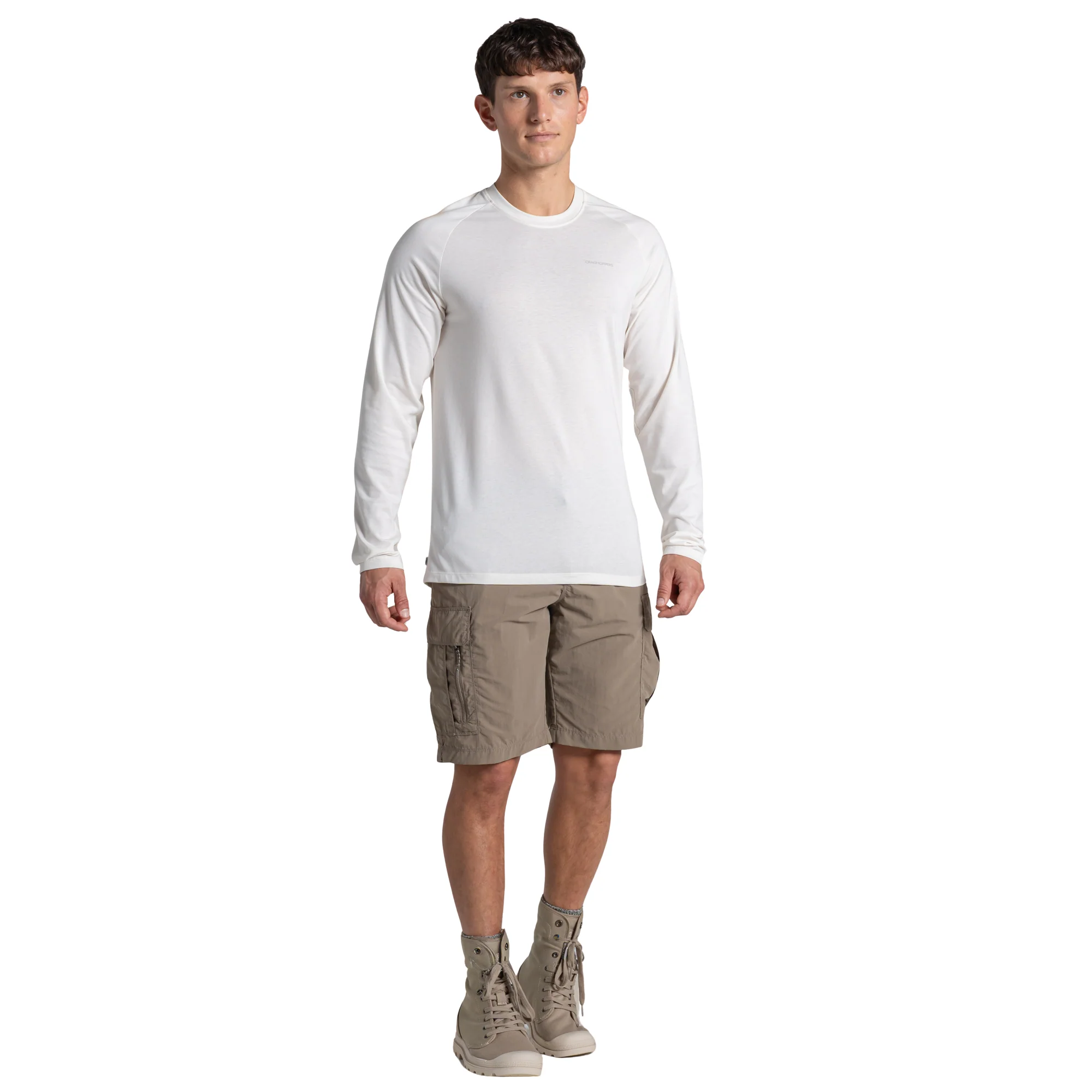 Craghoppers Men's Nosilife Nour Long Sleeve Technical Tee (Sail White) - Image 4