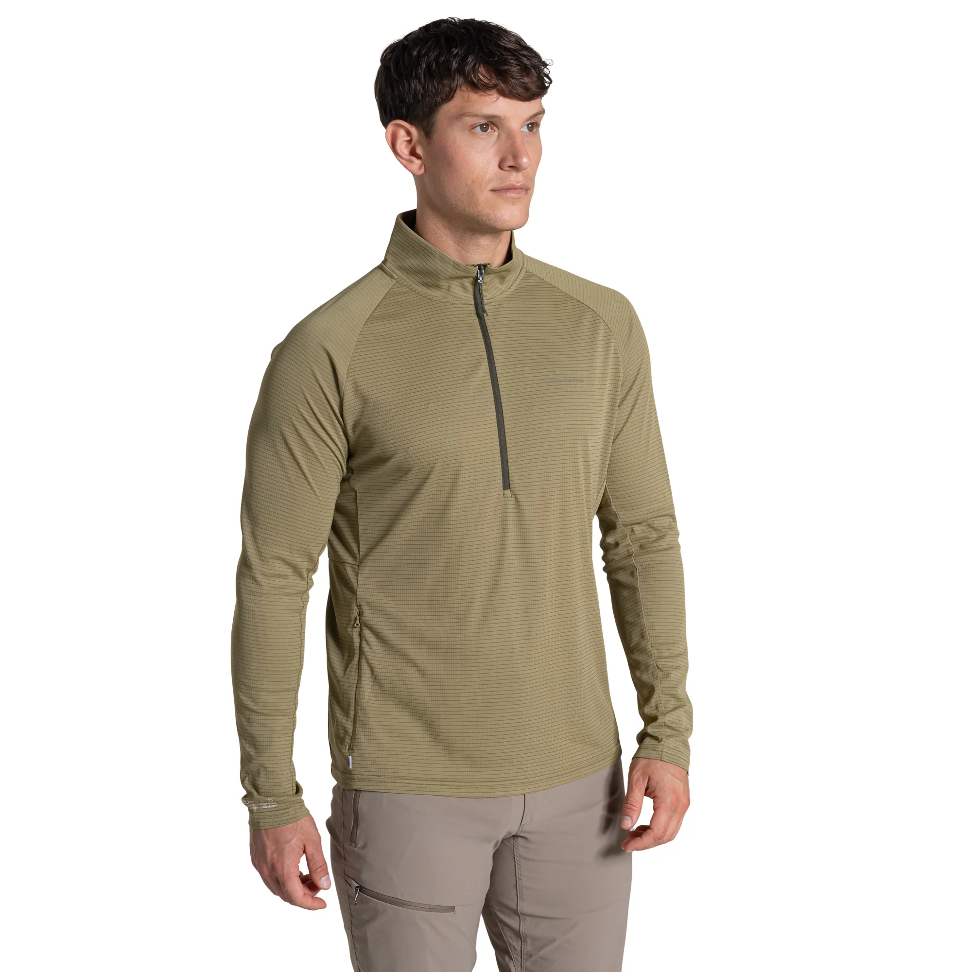 Craghoppers Men's Nosilife SolarShield+ UPF50 Half Zip Technical Top (Cardamon)