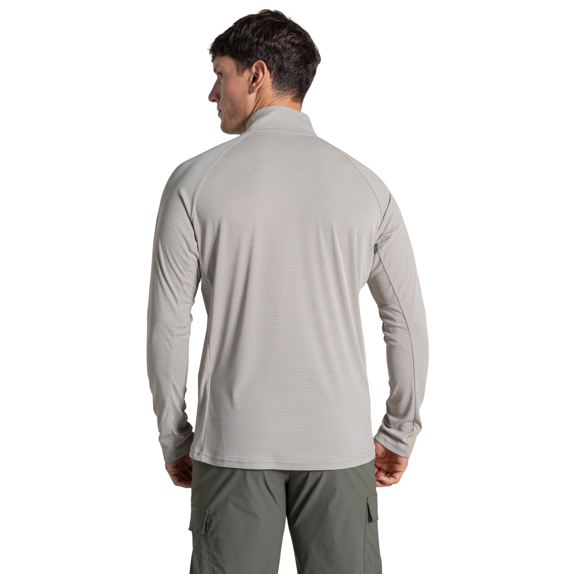 Craghoppers Men's Nosilife SolarShield+ UPF50 Half Zip Technical Top (Parchment) - Image 2