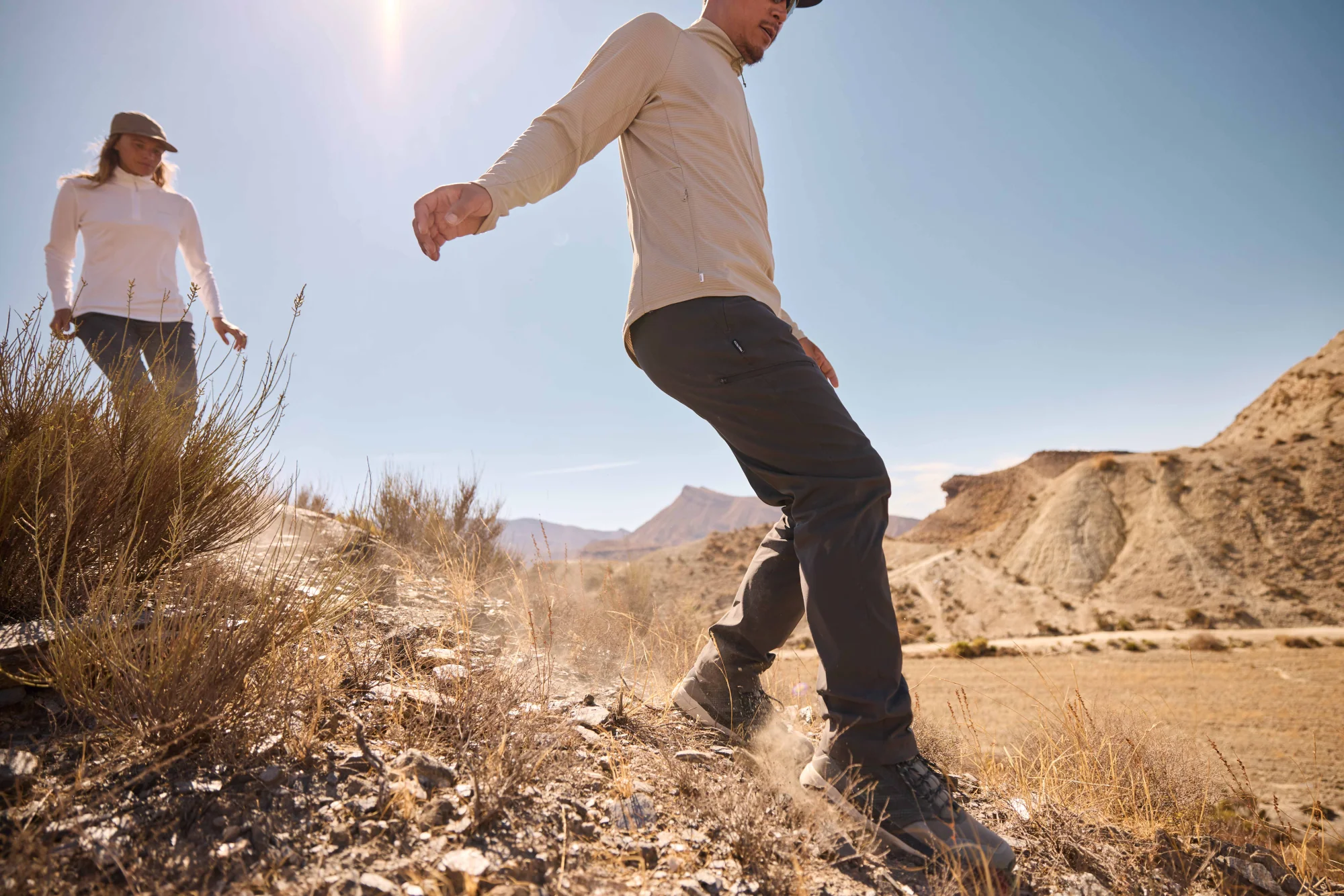 Craghoppers Men's Nosilife SolarShield+ UPF50 Half Zip Technical Top (Parchment) - Image 9