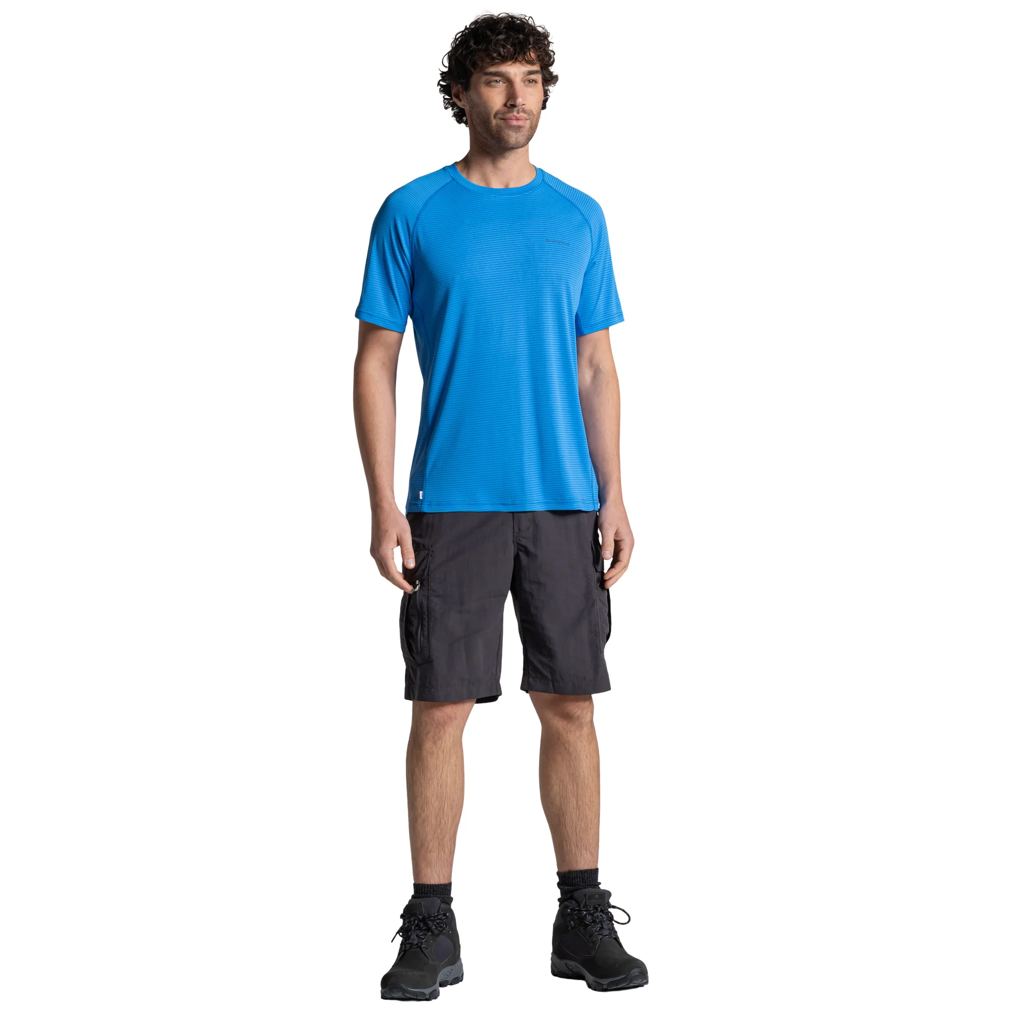 Craghoppers Men's Nosilife SolarShield+ UPF50 Short Sleeve Technical Tee (Azure Sky) - Image 4