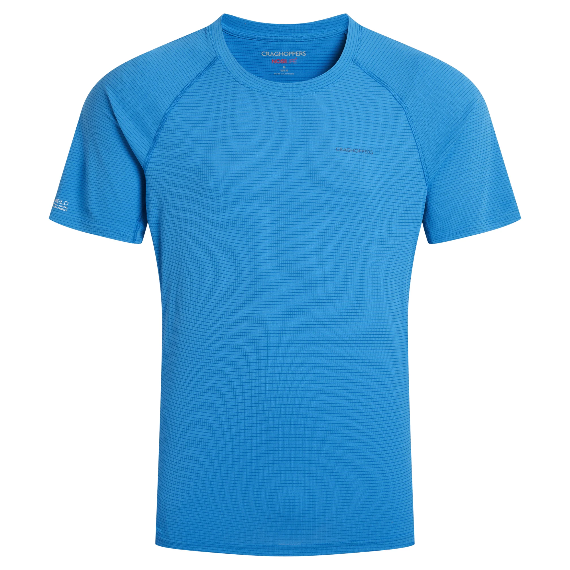 Craghoppers Men's Nosilife SolarShield+ UPF50 Short Sleeve Technical Tee (Azure Sky) - Image 5