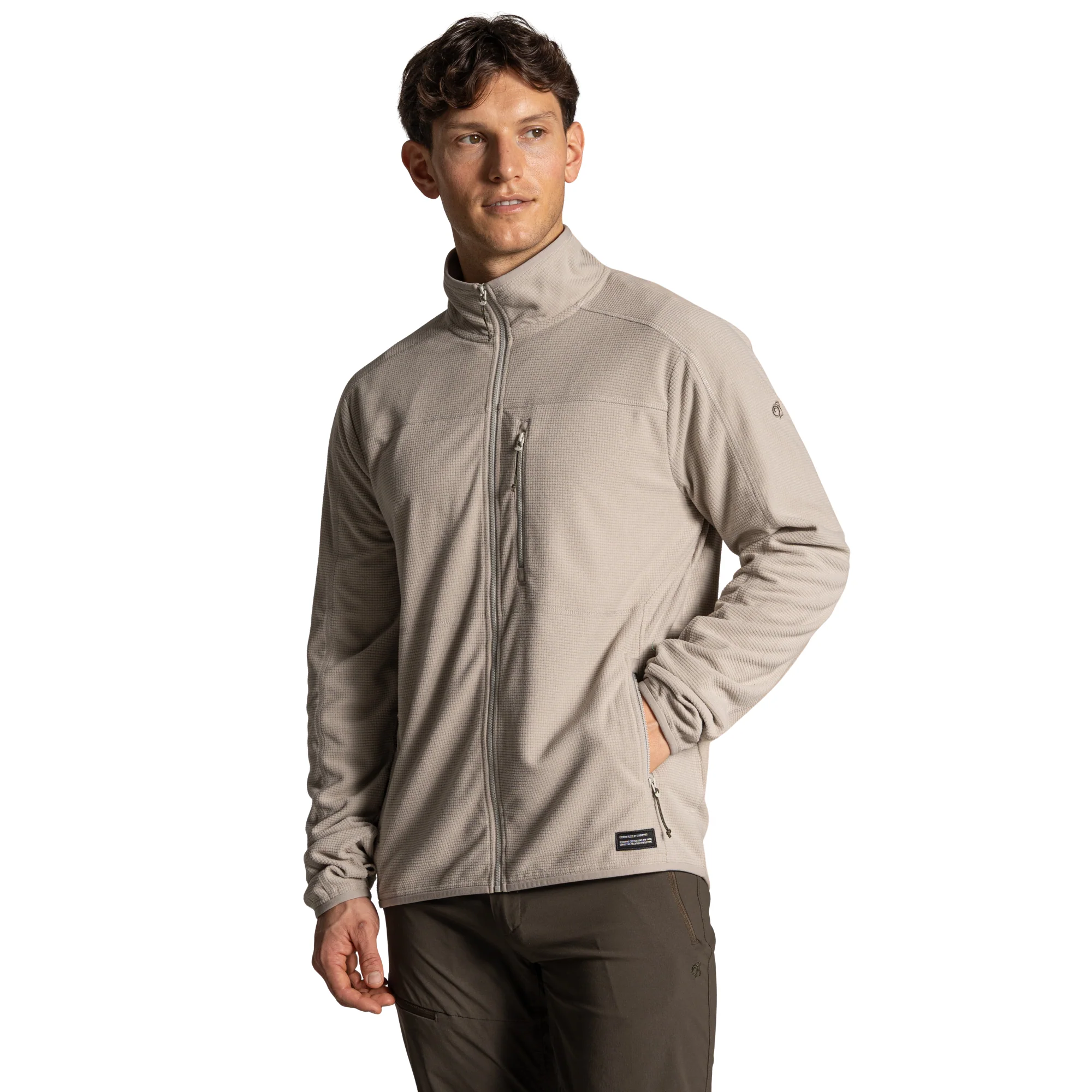 Craghoppers Men's Nosilife Spry II UPF50 Full Zip Fleece (Parchment)