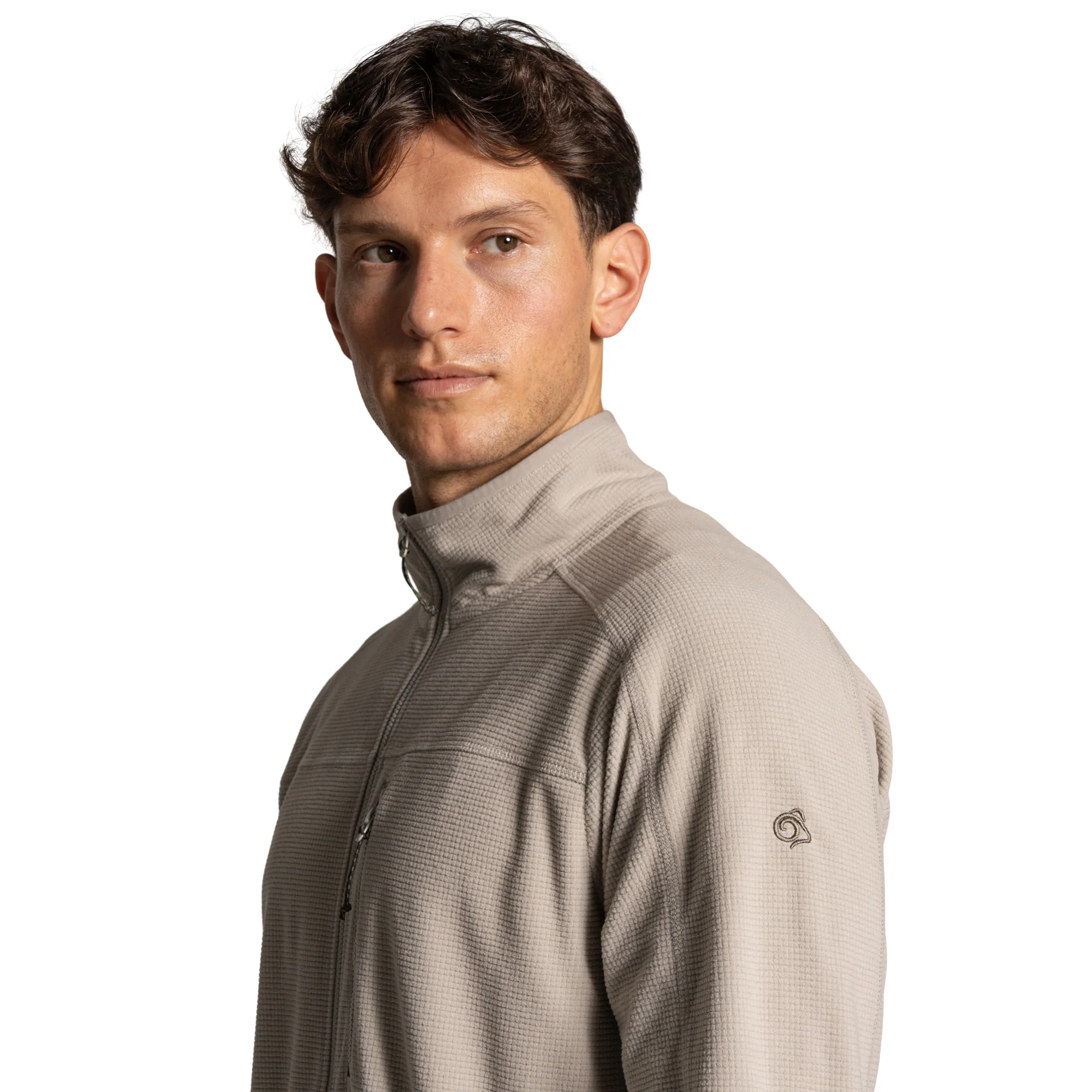 Craghoppers Men's Nosilife Spry II UPF50 Full Zip Fleece (Parchment) - Image 3