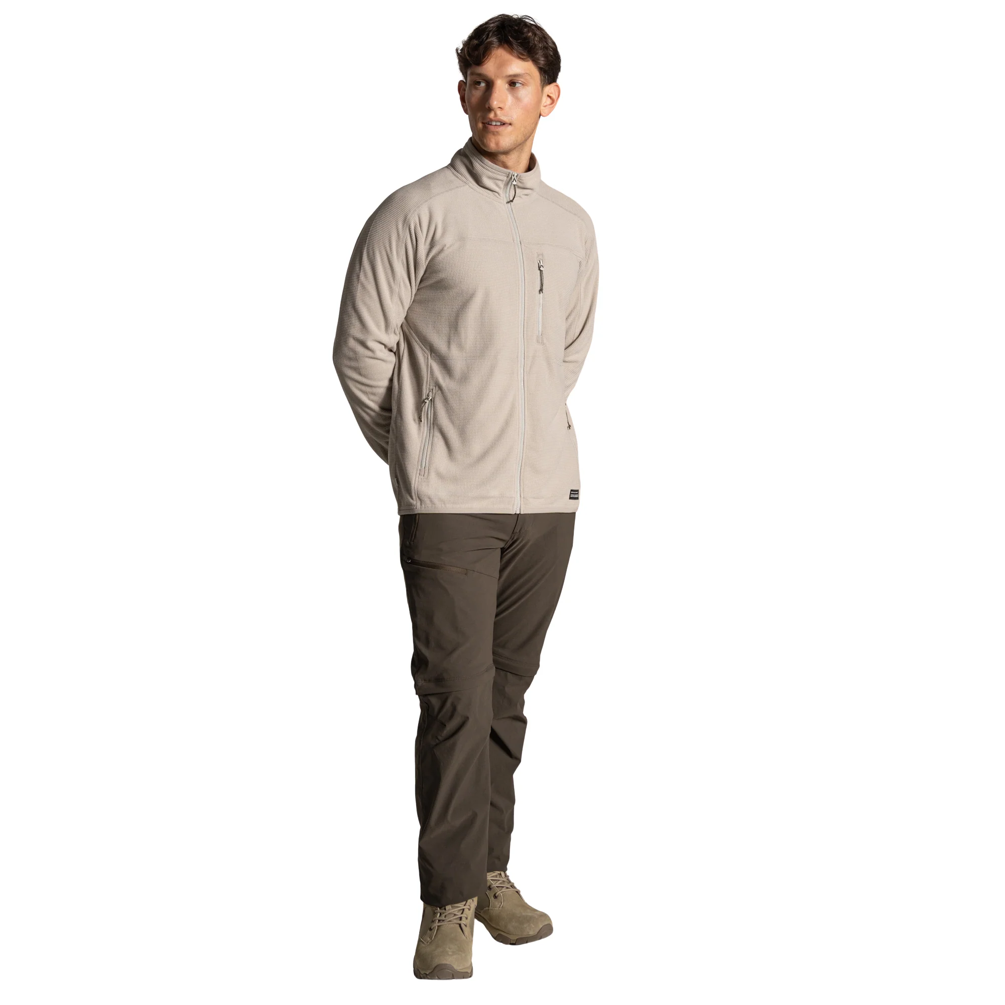Craghoppers Men's Nosilife Spry II UPF50 Full Zip Fleece (Parchment) - Image 8