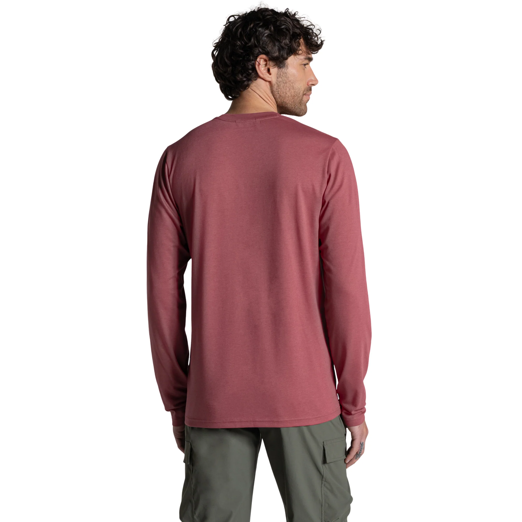 Craghoppers Men's Nosilife Abel Long Sleeve Technical Tee (Atlas Red) - Image 2