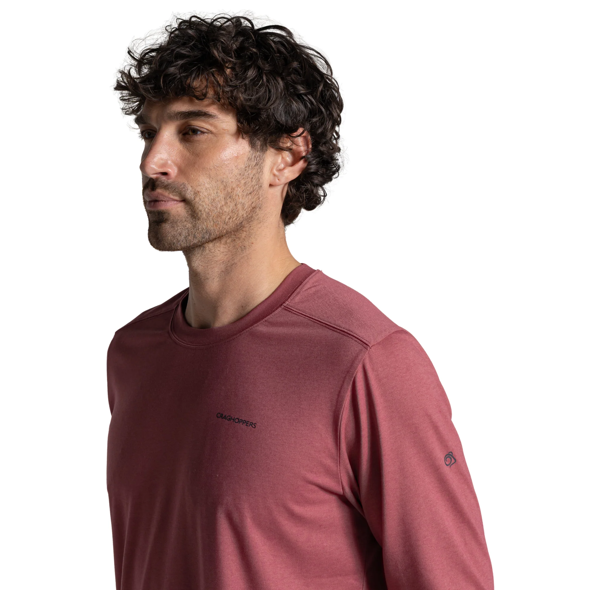 Craghoppers Men's Nosilife Abel Long Sleeve Technical Tee (Atlas Red) - Image 3