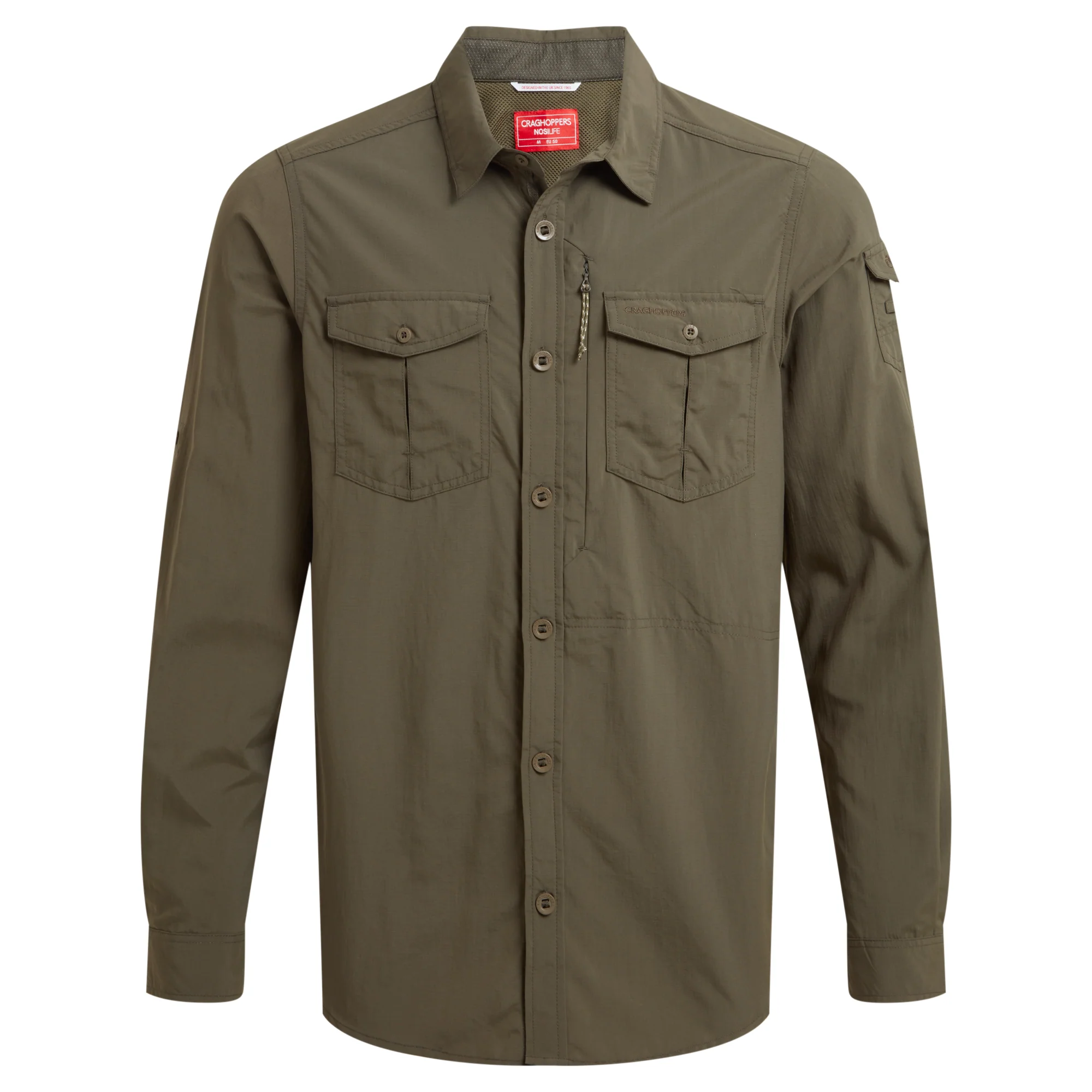 Craghoppers Men's Nosilife Adventure III UPF50 Long Sleeve Shirt (Woodland Green) - Image 10
