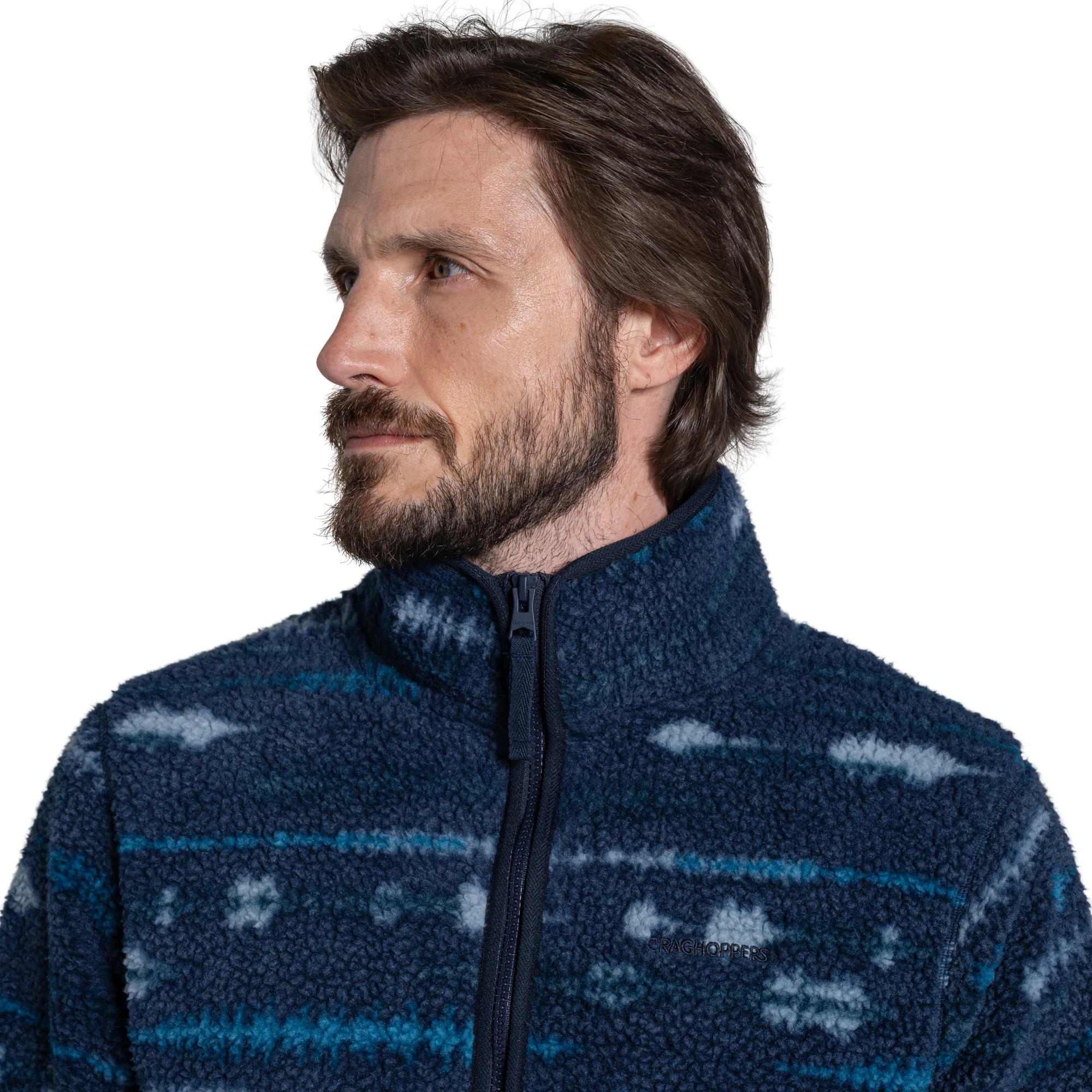 Craghoppers Men’s Rawthey National Trust Half Zip Fleece Top (Blue Navy) - Image 3