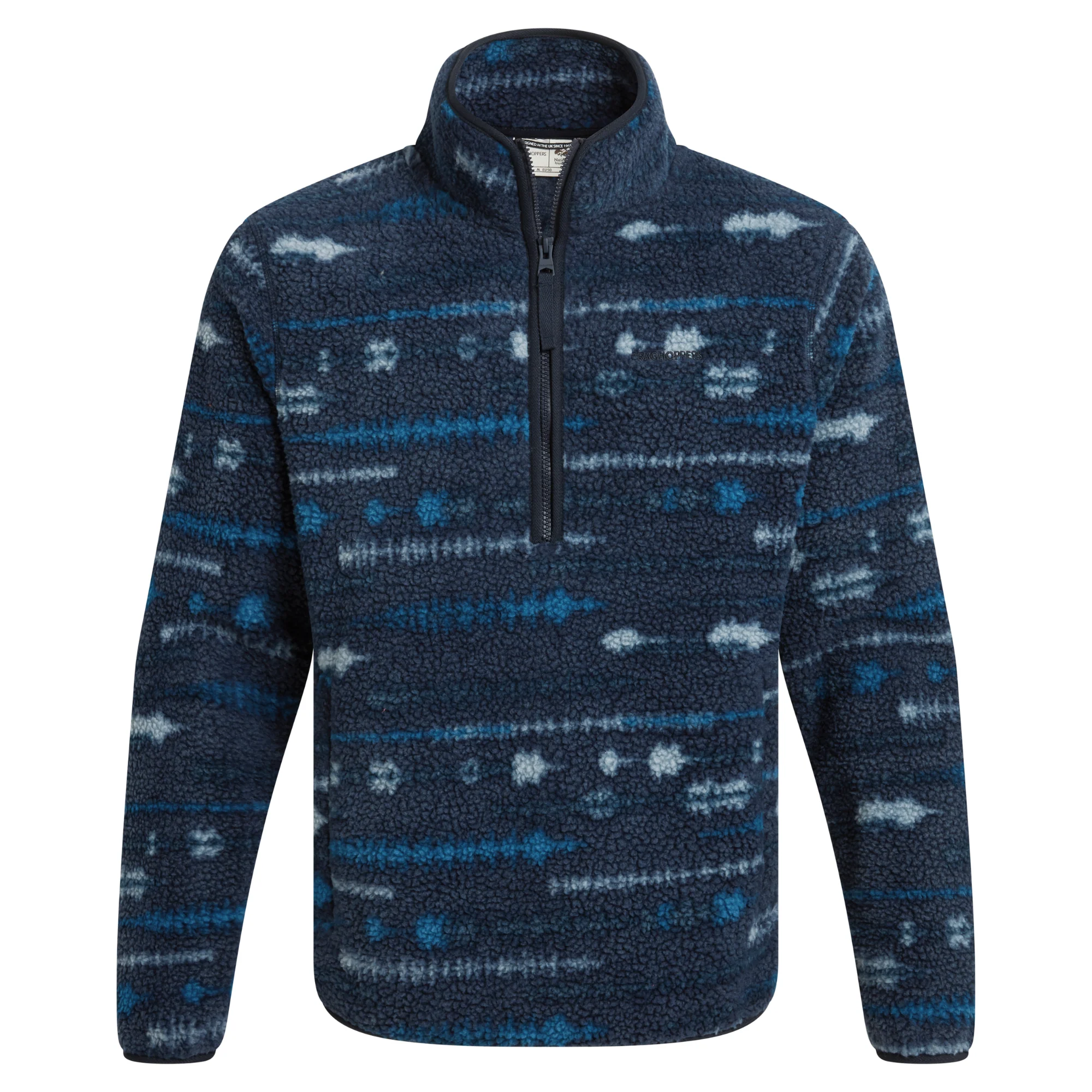 Craghoppers Men’s Rawthey National Trust Half Zip Fleece Top (Blue Navy) - Image 7