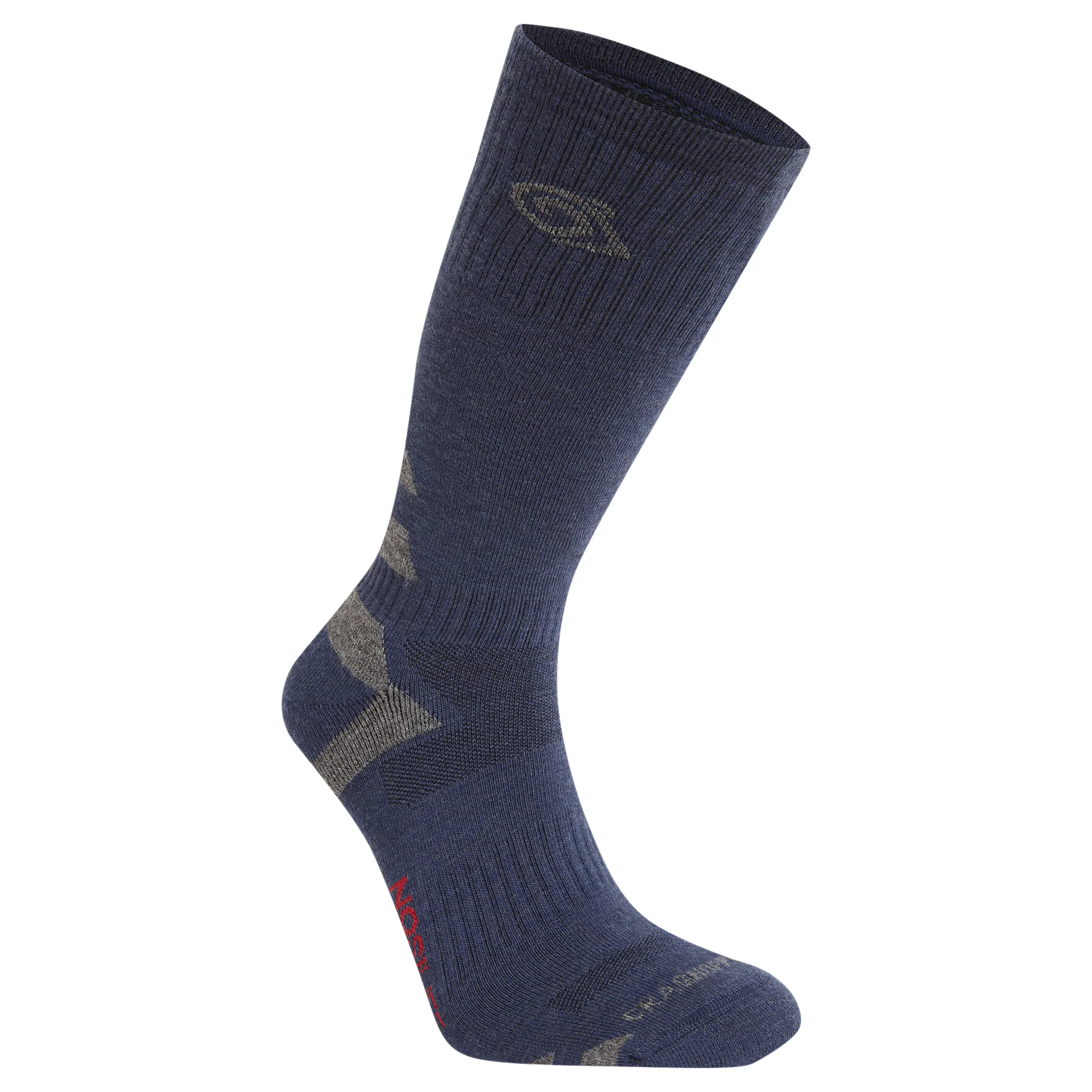Craghoppers Unisex Nosilife Adventure Merino Blend Wool Socks (Blue Navy/Coast Grey) - Image 2