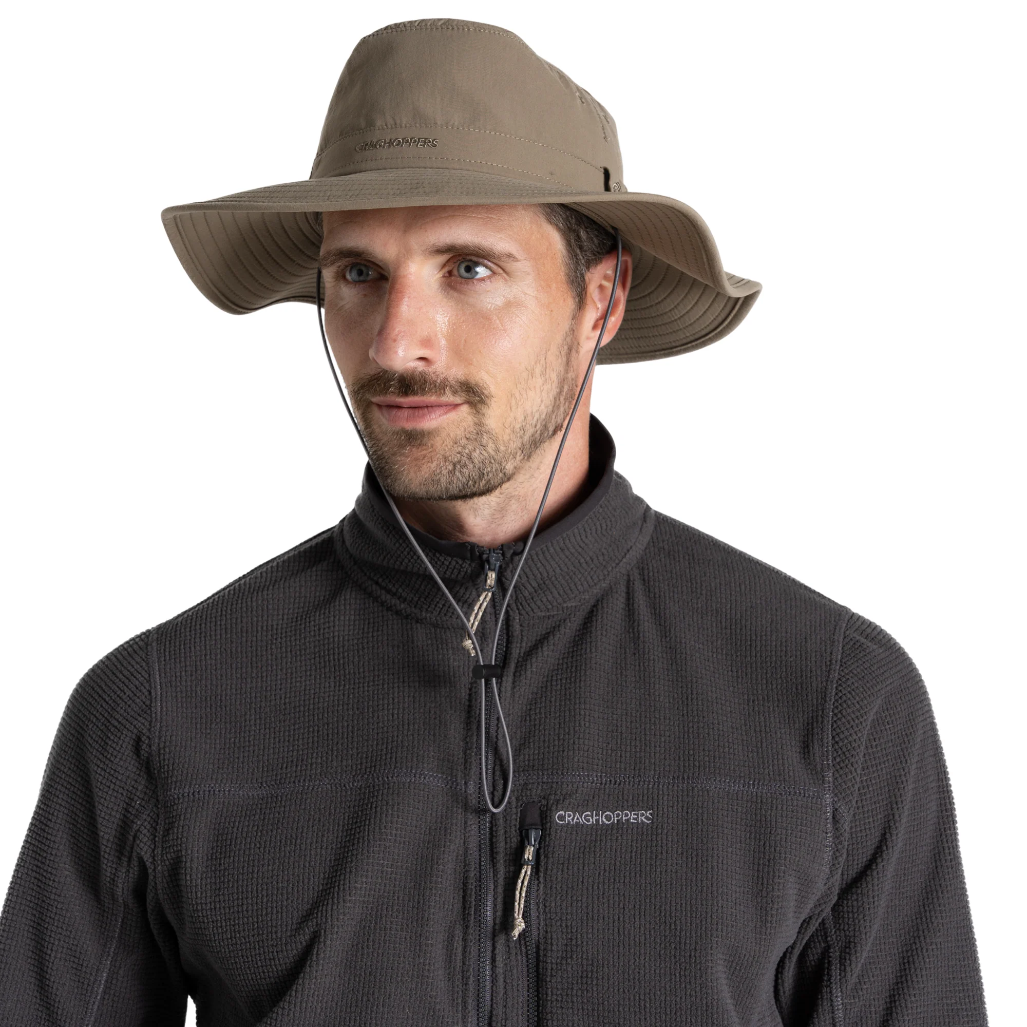 Craghoppers Unisex NosiLife Outback II Sun Hat (Pebble) - Image 2