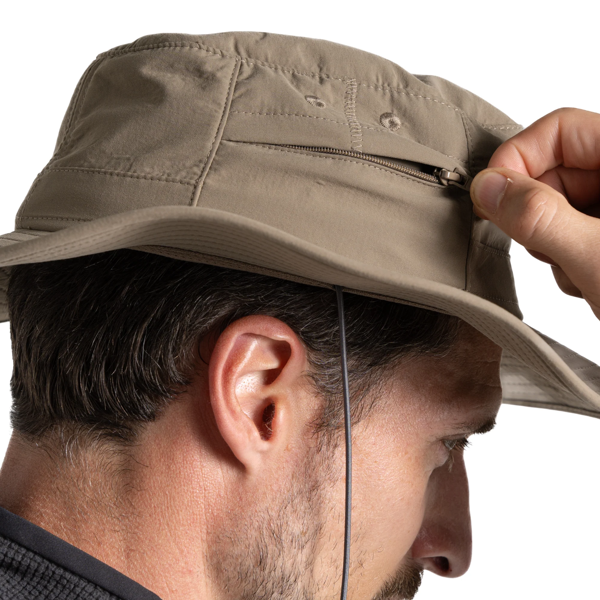 Craghoppers Unisex NosiLife Outback II Sun Hat (Pebble) - Image 5
