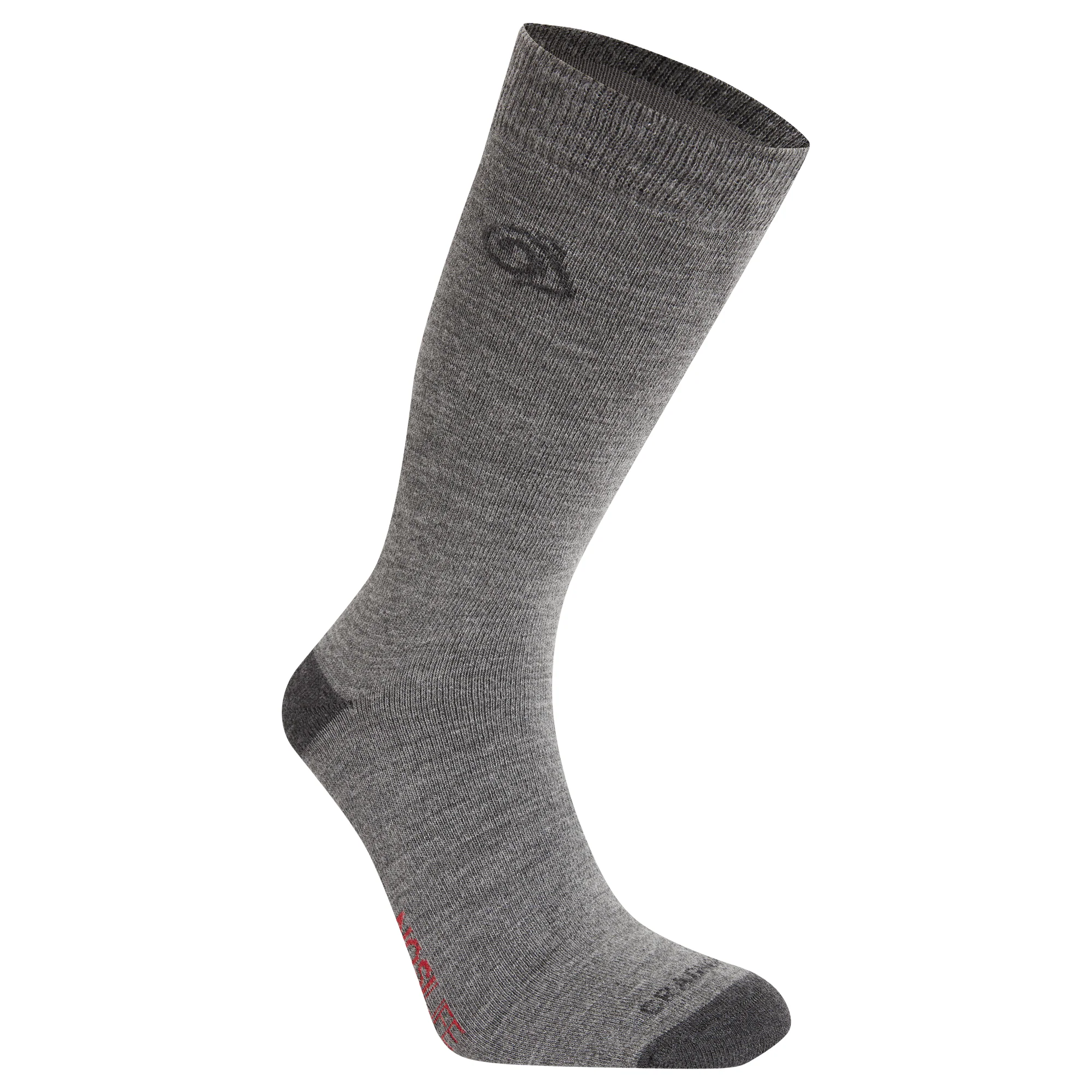 Craghoppers Unisex Nosilife Travel Merino Blend Wool Socks (Coast Grey) - Image 2