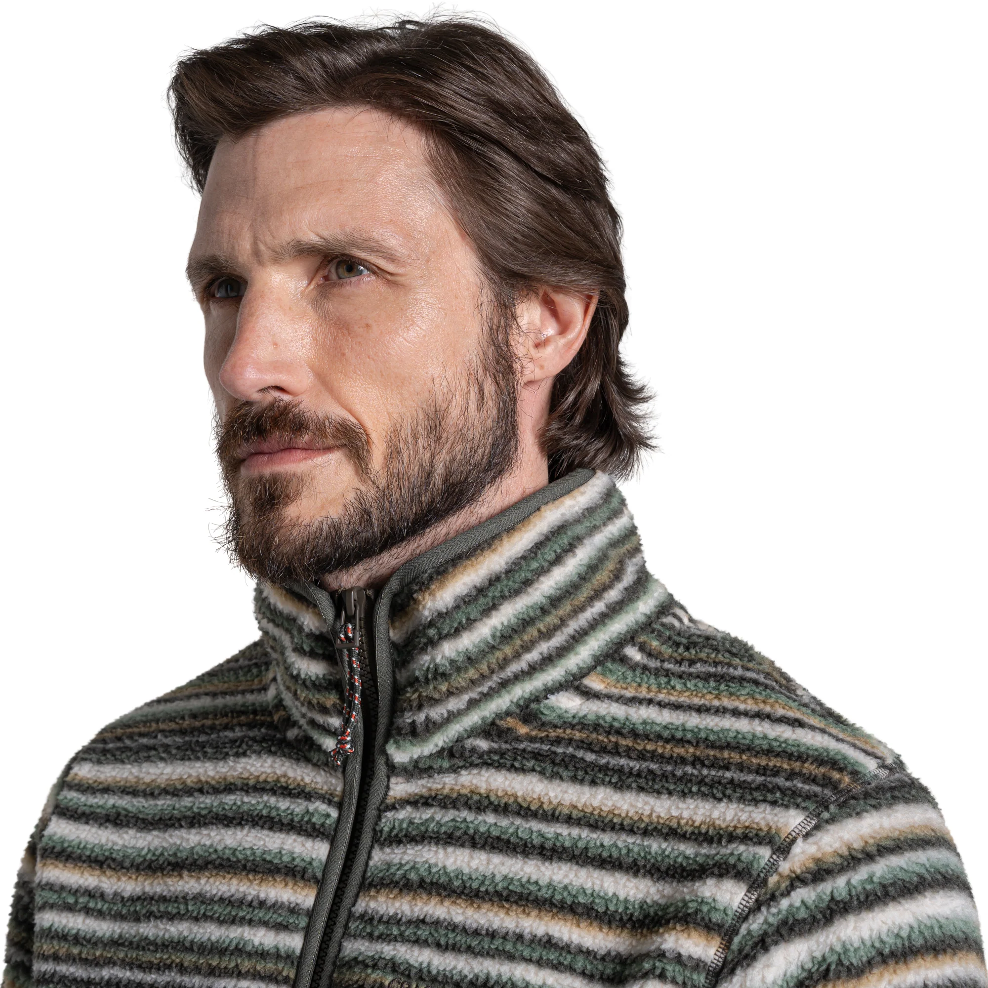 Craghoppers Men's Tatton Half Zip Fleece Top (Woodland Green Print) - Image 4