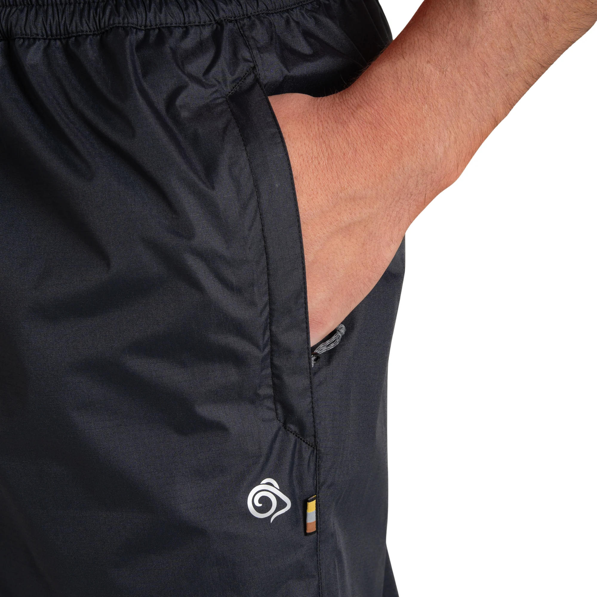 Craghoppers Unisex Ascent II Waterproof Overtrousers (Black) - Image 4