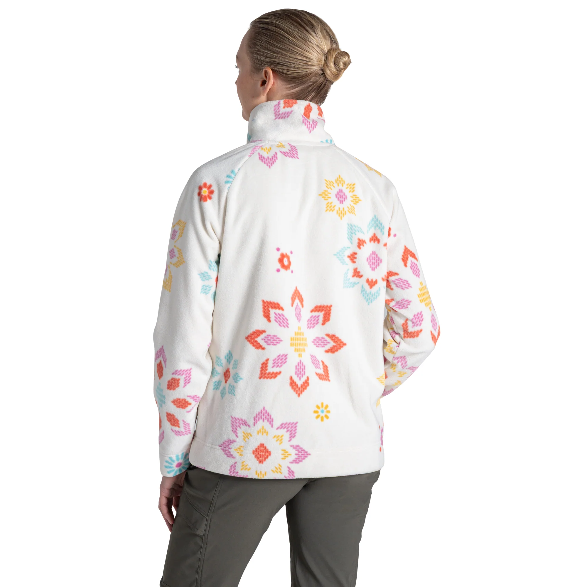 Craghoppers Women's Annjela Half Zip Fleece Top (Floral Print) - Image 2