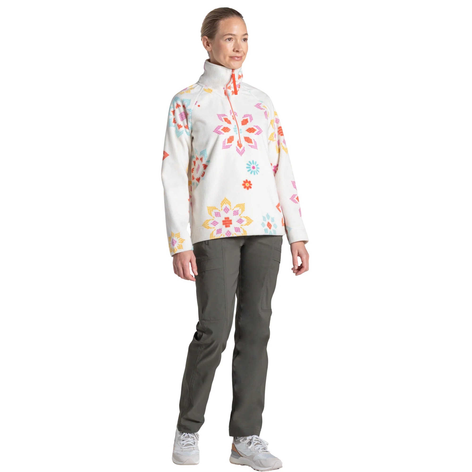 Craghoppers Women's Annjela Half Zip Fleece Top (Floral Print) - Image 4