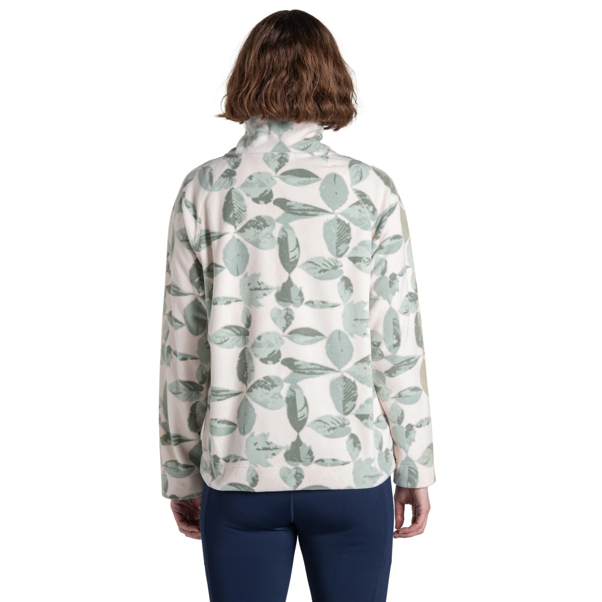 Craghoppers Women's Annjela Half Zip Fleece Top (Ice Matcha Print) - Image 2