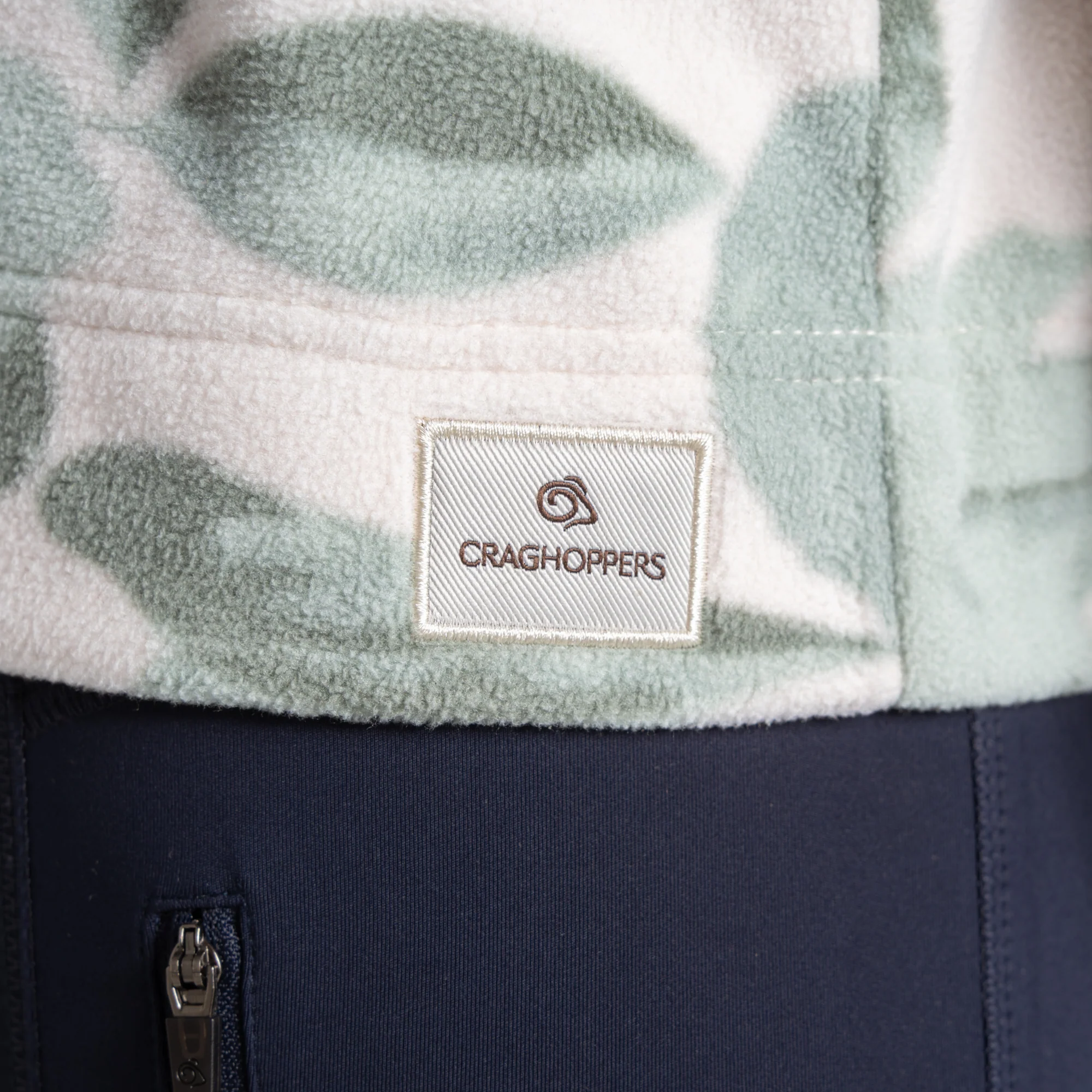 Craghoppers Women's Annjela Half Zip Fleece Top (Ice Matcha Print) - Image 5