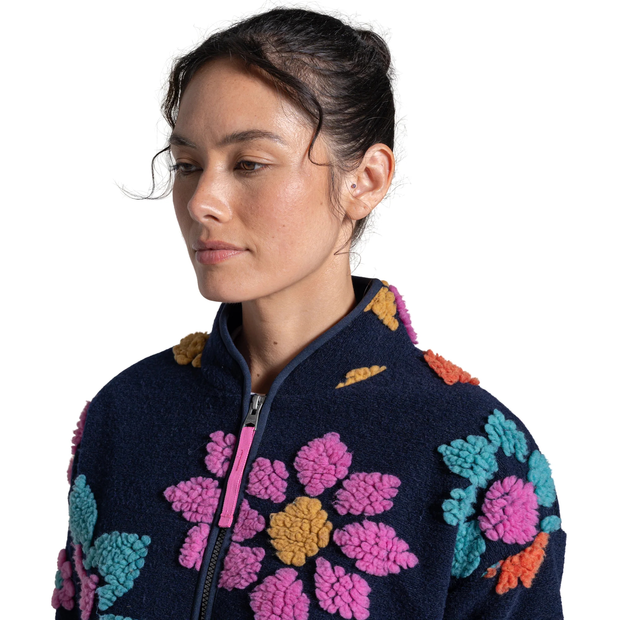 Craghoppers Women's Catalina Full Zip Fleece (Dark Sapphire Print) - Image 4