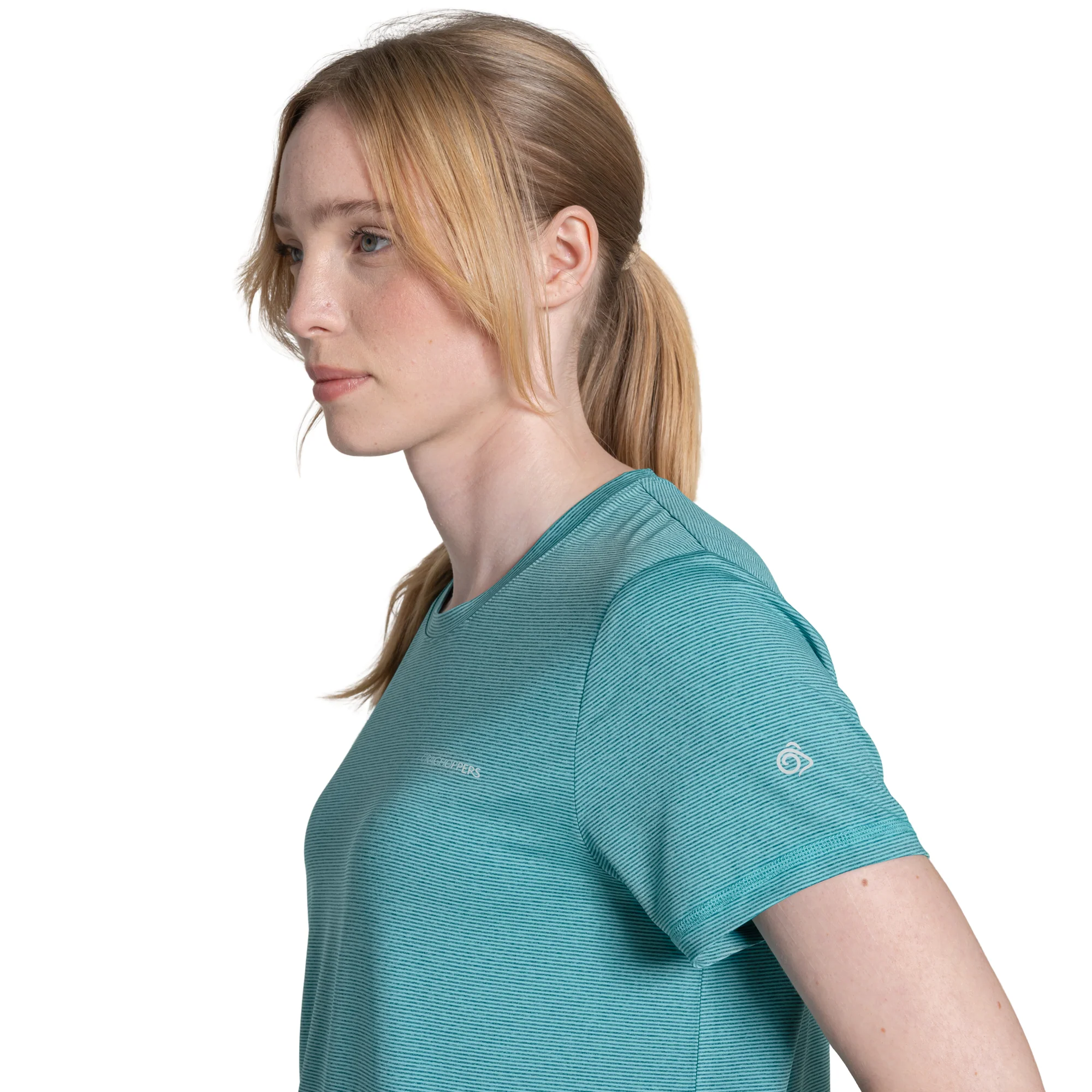 Craghoppers Women's Ellie II Short Sleeve UPF50 Technical Tee (Glazed Aqua) - Image 3