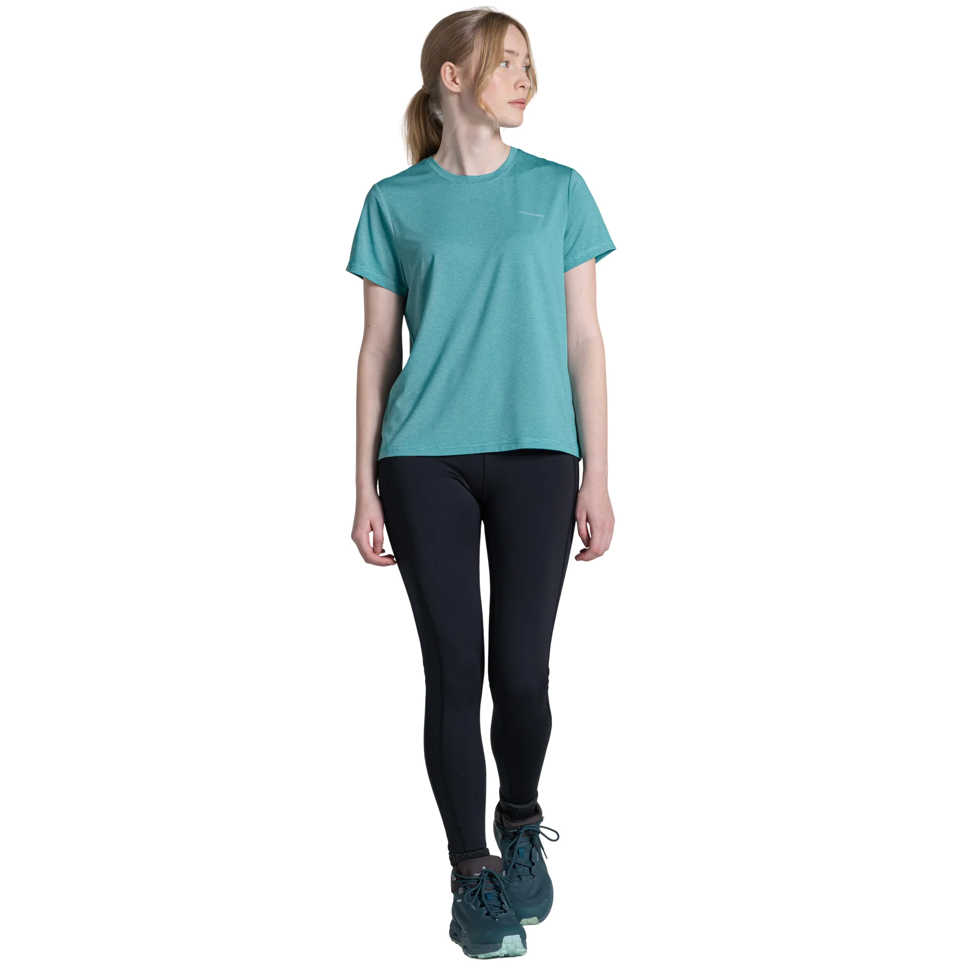 Craghoppers Women's Ellie II Short Sleeve UPF50 Technical Tee (Glazed Aqua) - Image 4