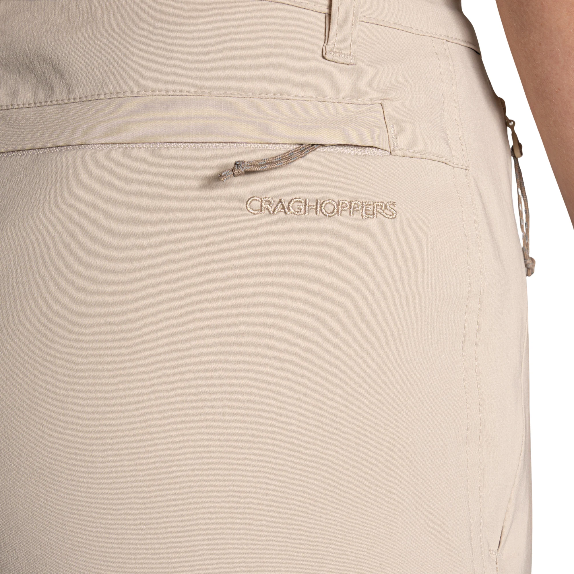 Craghoppers Women's Kiwi Pro III UPF50 Cropped Trousers (Oyster) - Image 6