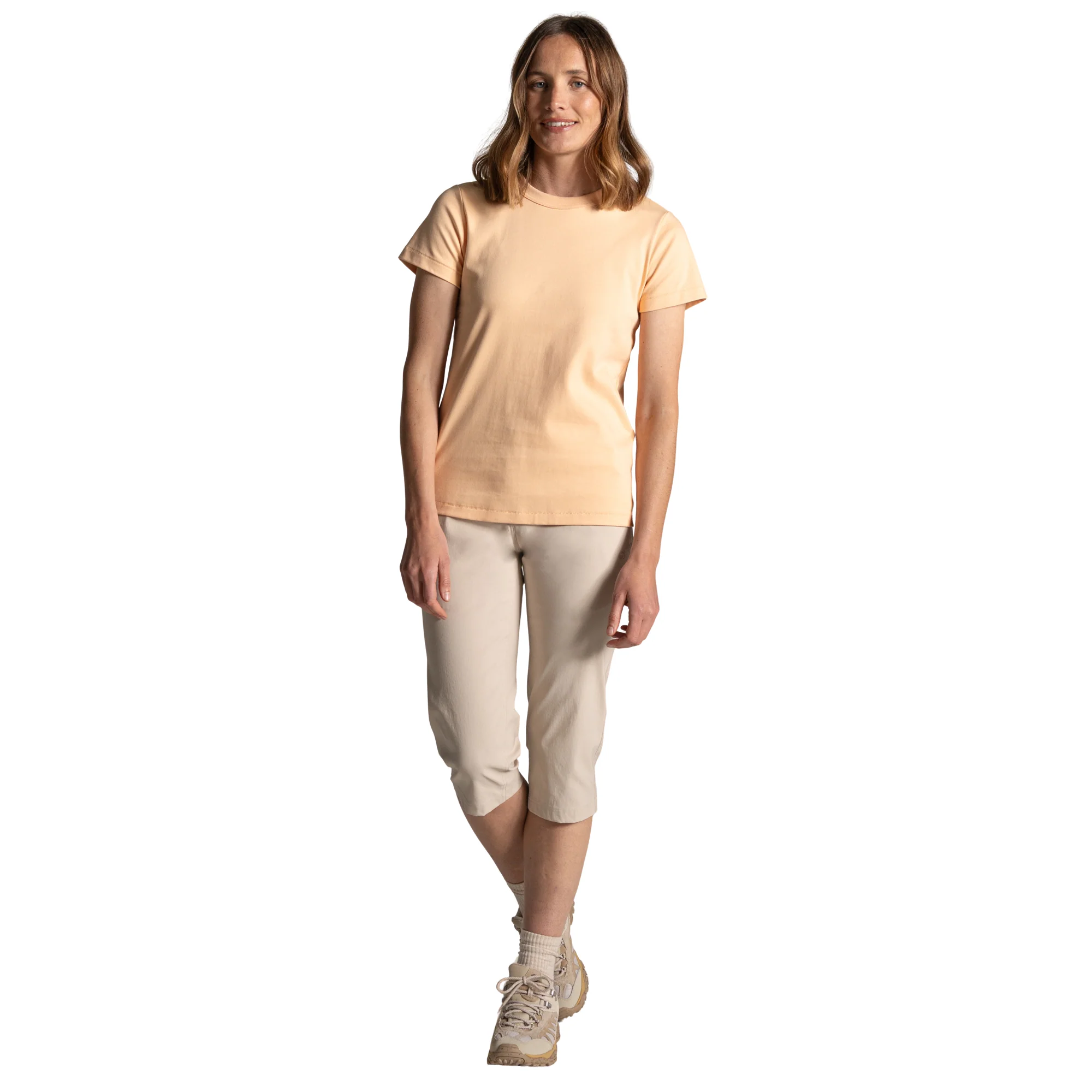 Craghoppers Women's Kiwi Pro III UPF50 Cropped Trousers (Oyster) - Image 7