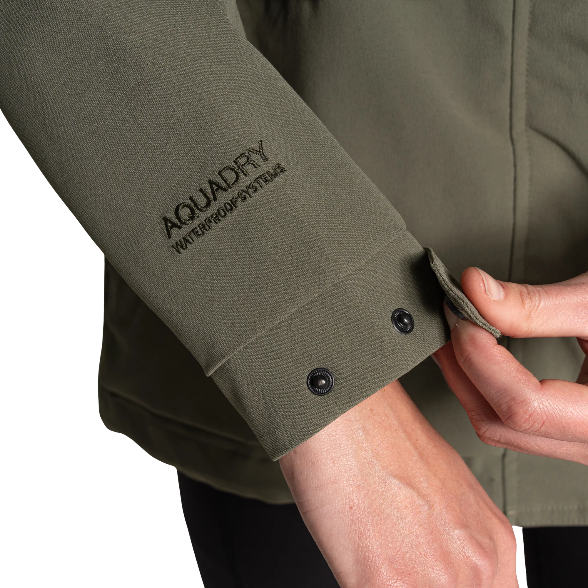 Craghoppers Women's Maryam Waterproof Jacket (Dark Sage) - Image 3