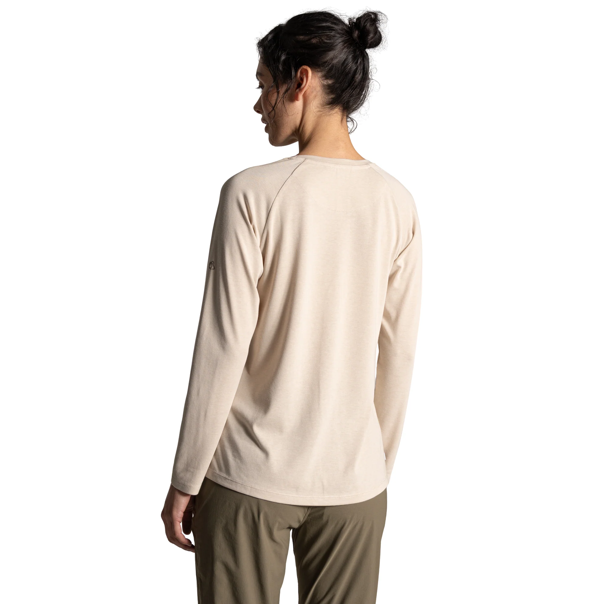 Craghoppers Women's Nosilife Nour Long Sleeve Technical Top (Oyster Marl) - Image 2