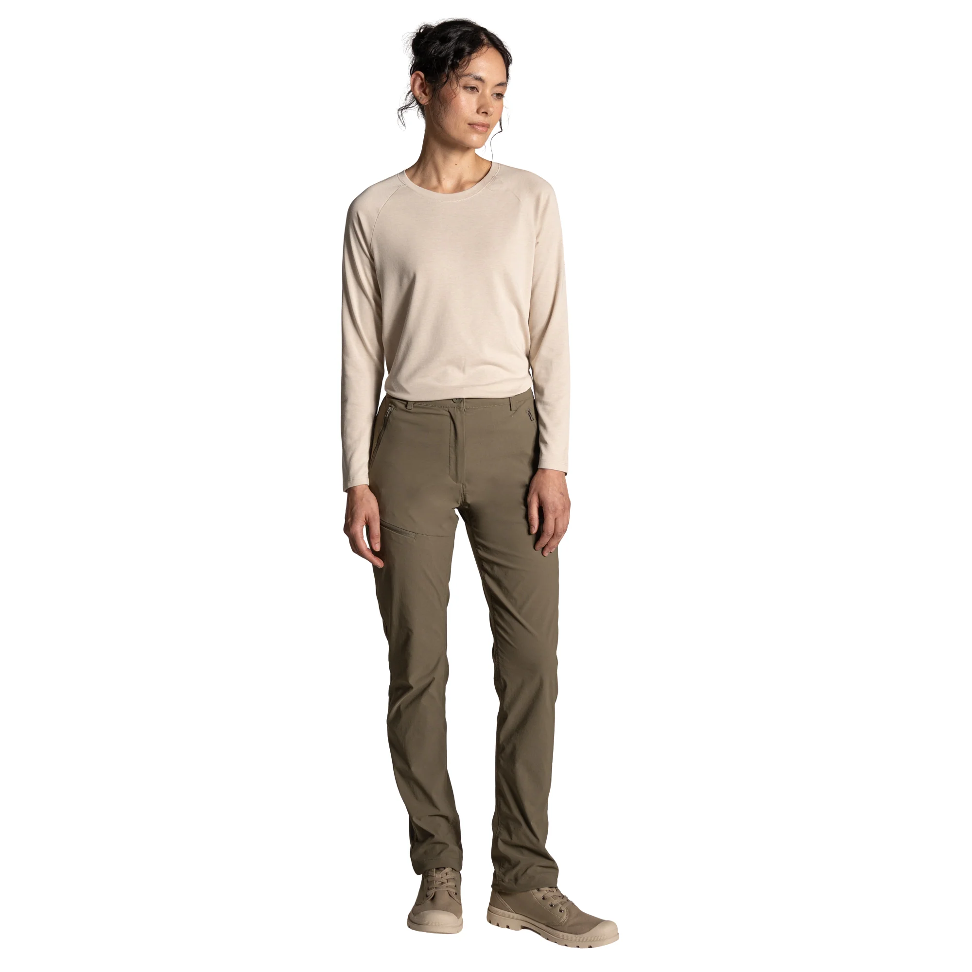 Craghoppers Women's Nosilife Nour Long Sleeve Technical Top (Oyster Marl) - Image 5