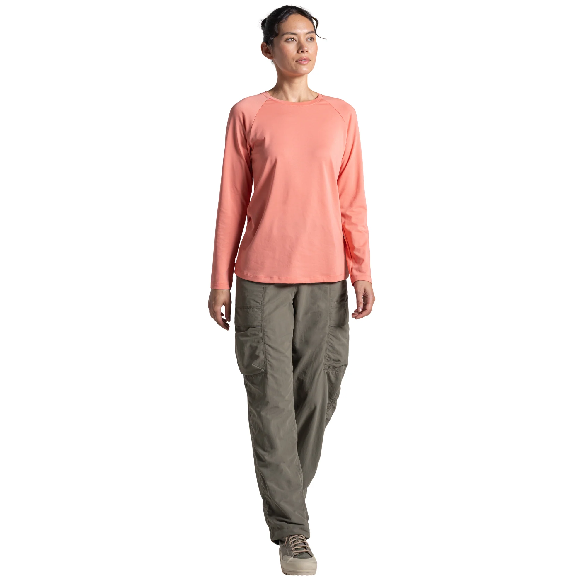 Craghoppers Women's Nosilife Nour Long Sleeve Technical Top (Spiced Apricot) - Image 4