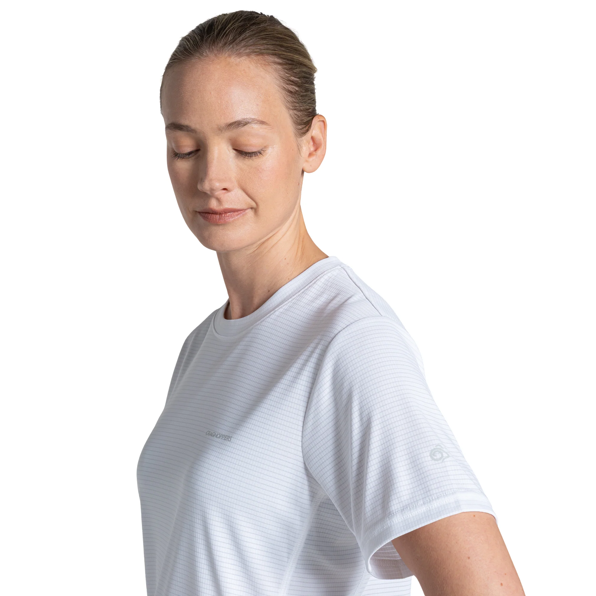 Craghoppers Women's Nosilife SolarShield+ UPF50 Short Sleeve Technical Tee (White) - Image 3