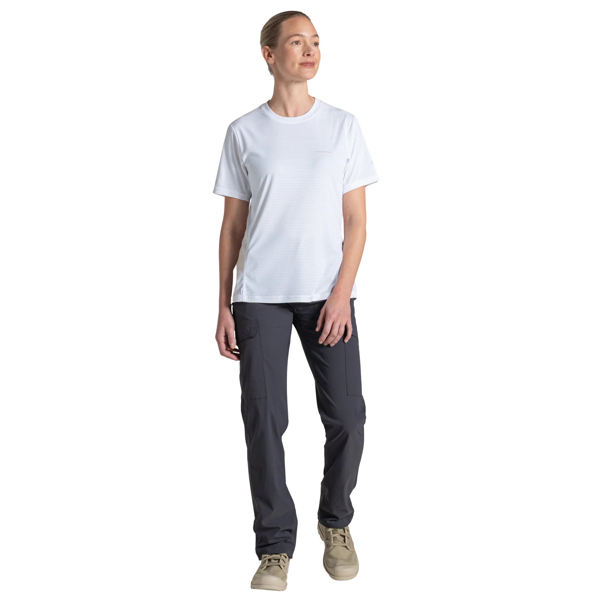 Craghoppers Women's Nosilife SolarShield+ UPF50 Short Sleeve Technical Tee (White) - Image 5