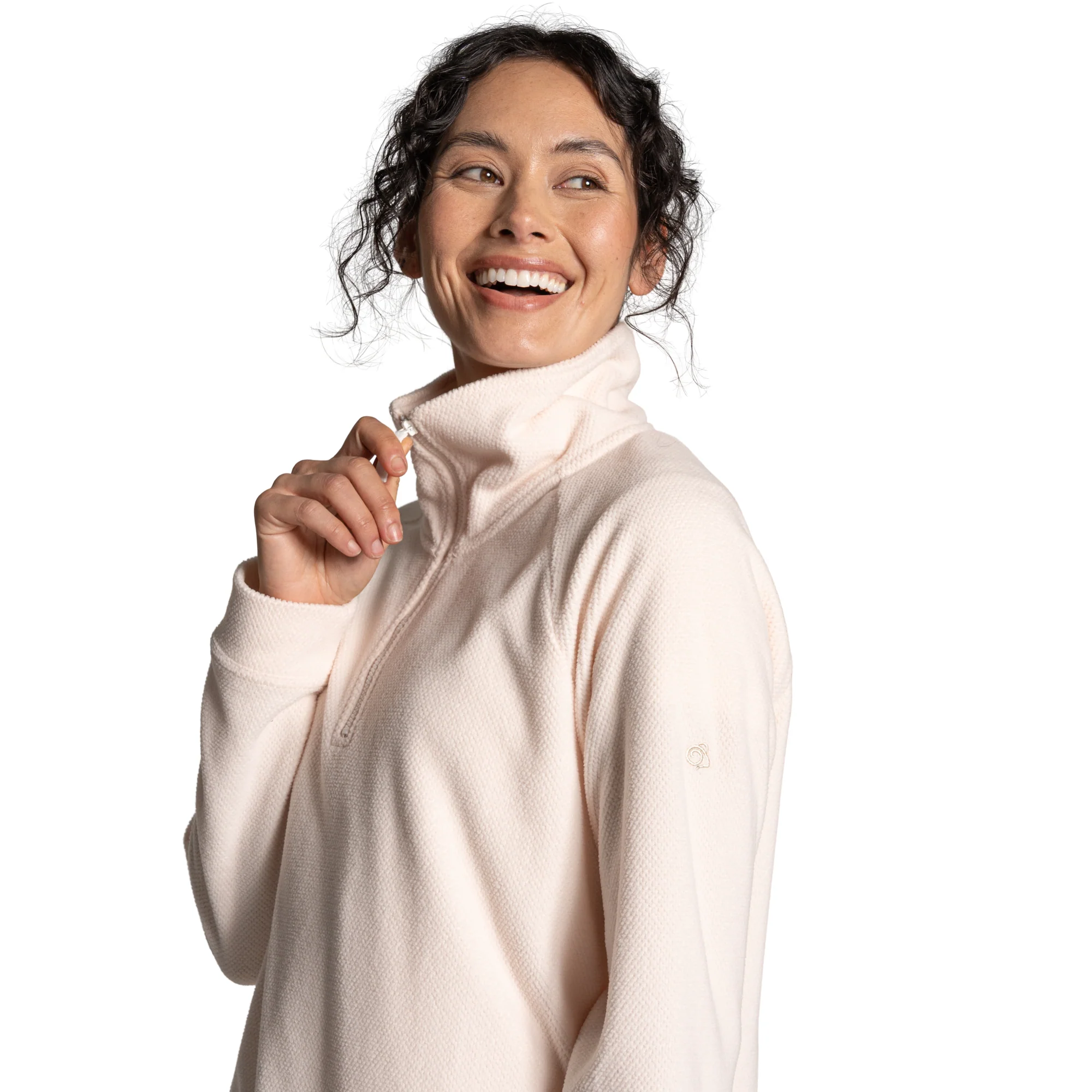 Craghoppers Women's Raja Half Zip Fleece Top (Sugared Almond) - Image 4