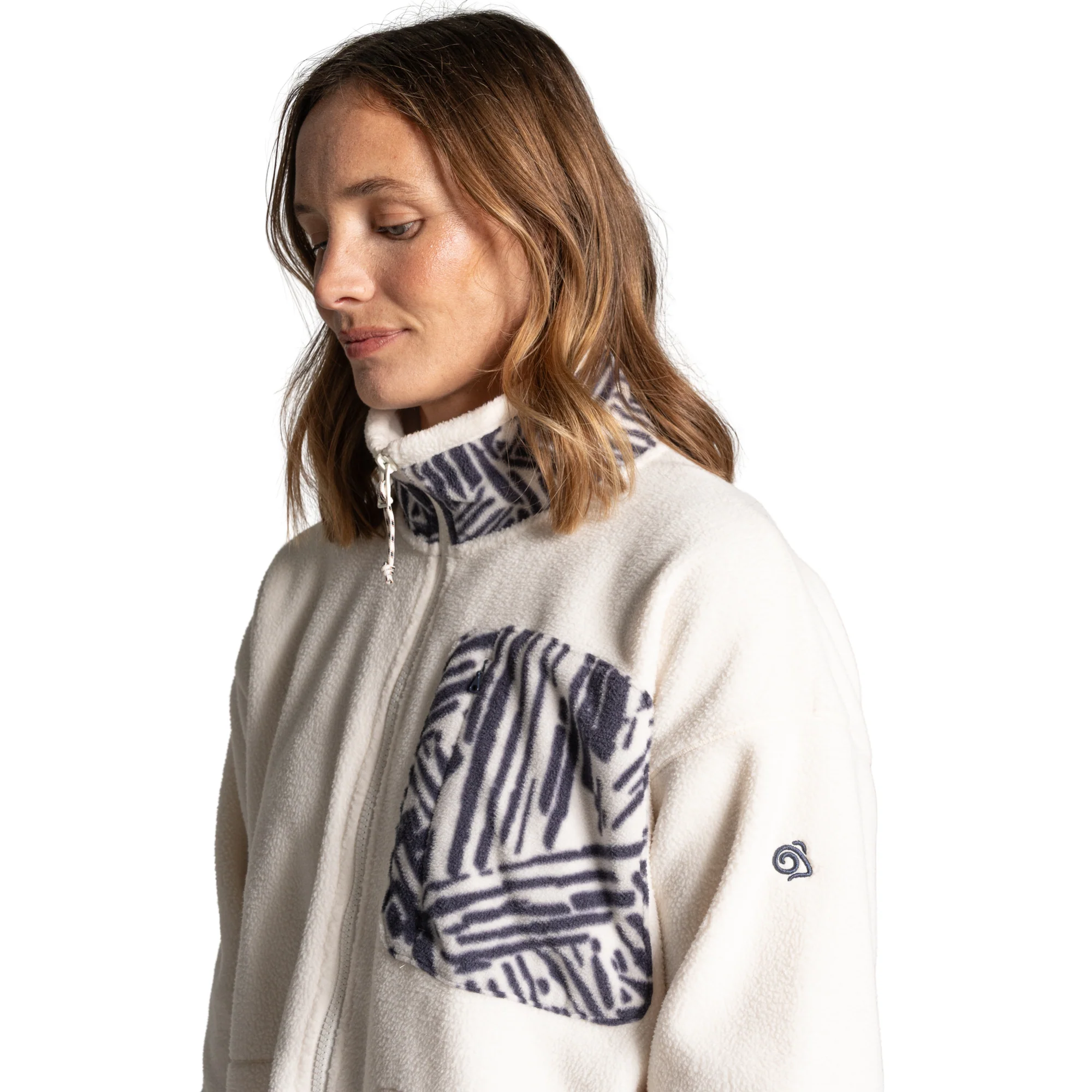 Craghoppers Women's Sanaa Full Zip Fleece (Ecru) - Image 3