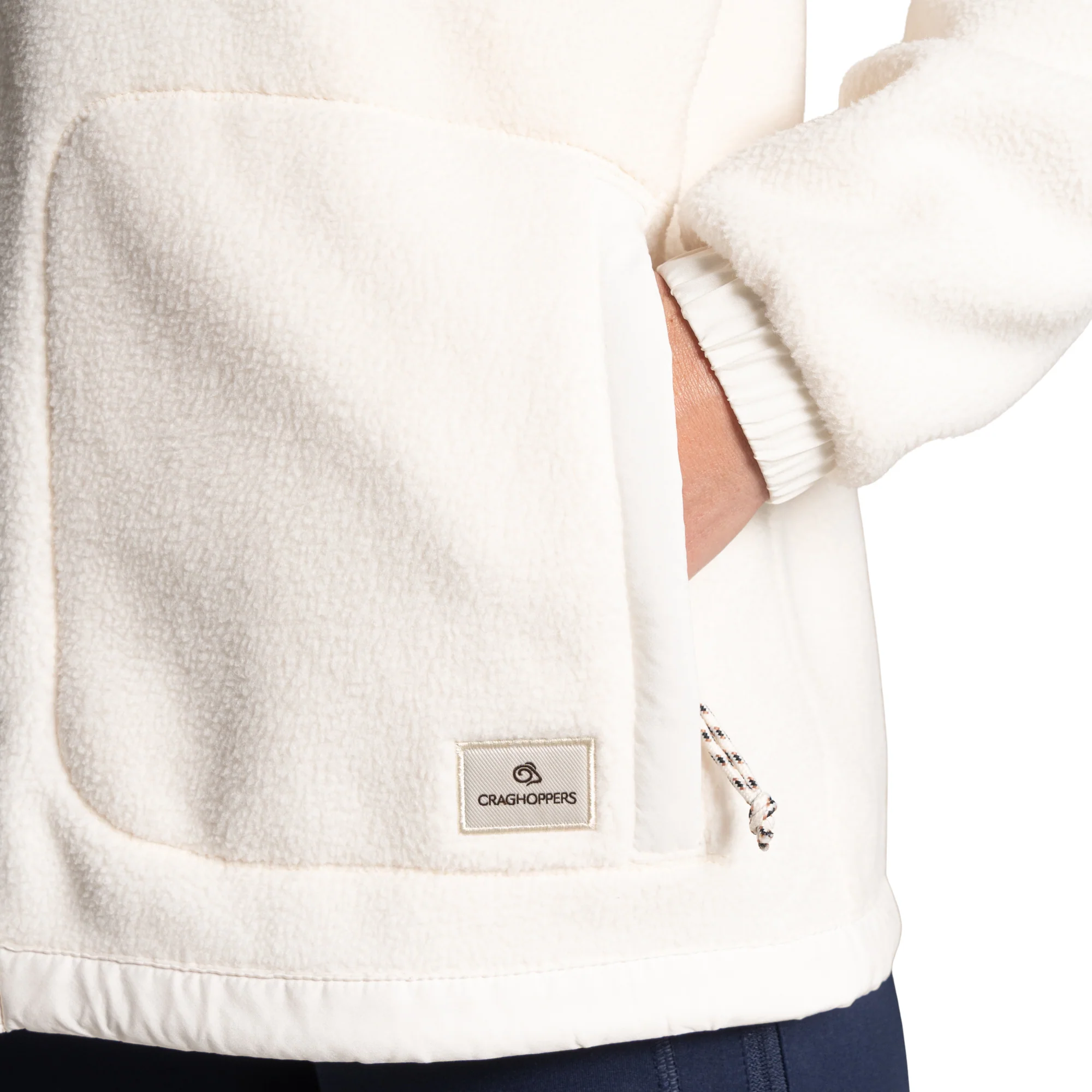 Craghoppers Women's Sanaa Full Zip Fleece (Ecru) - Image 5
