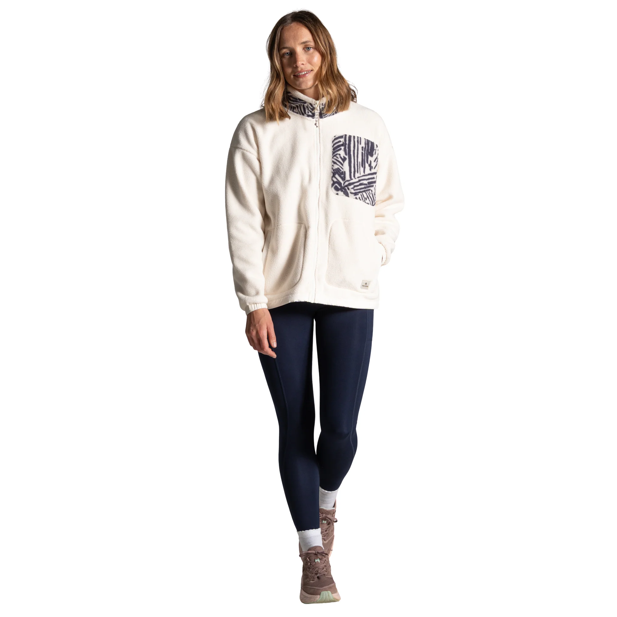 Craghoppers Women's Sanaa Full Zip Fleece (Ecru) - Image 6