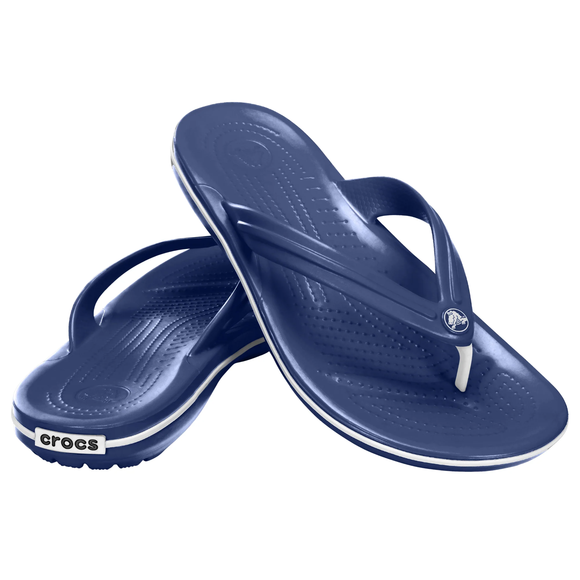 Crocs Unisex Crocband Flip Flops (Navy) - Image 7
