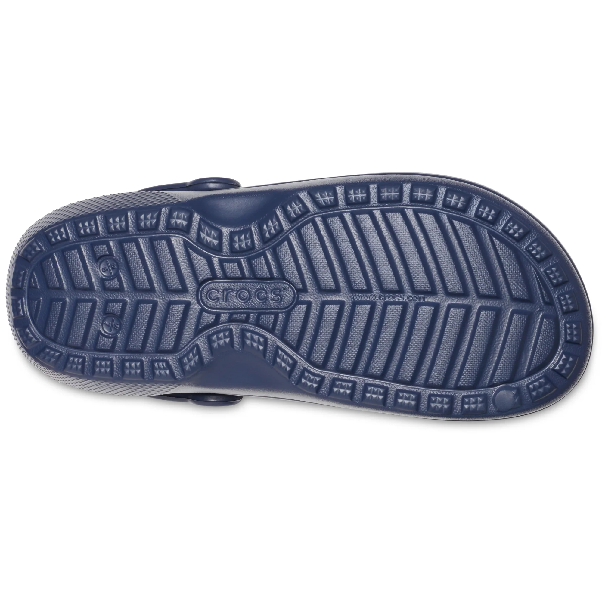 Crocs Unisex Classic Fuzz Lined Clog (Navy/Charcoal) - Image 4